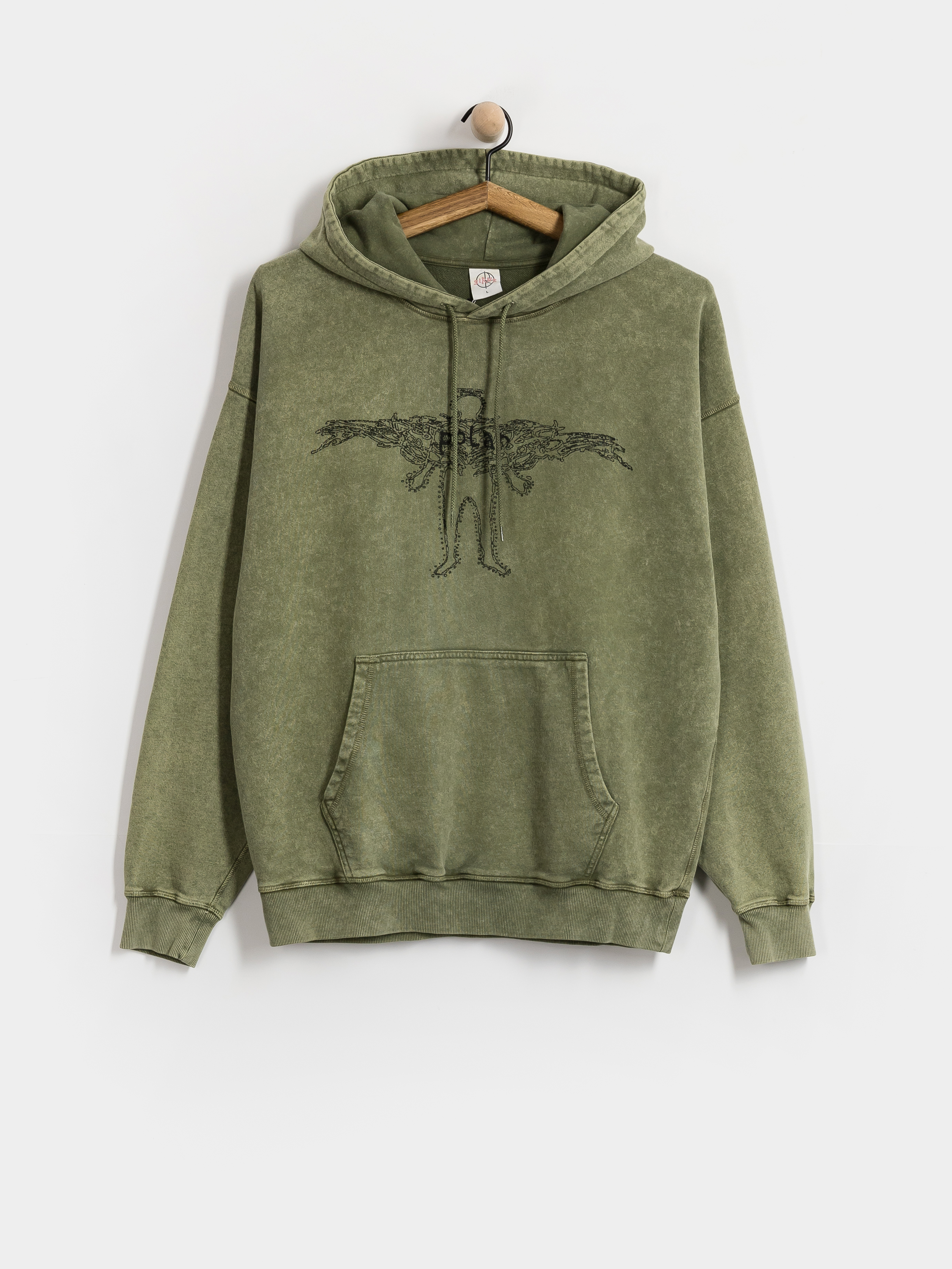 Mikina s kapucňou Polar Skate Acid Frank Soul HD (army green)
