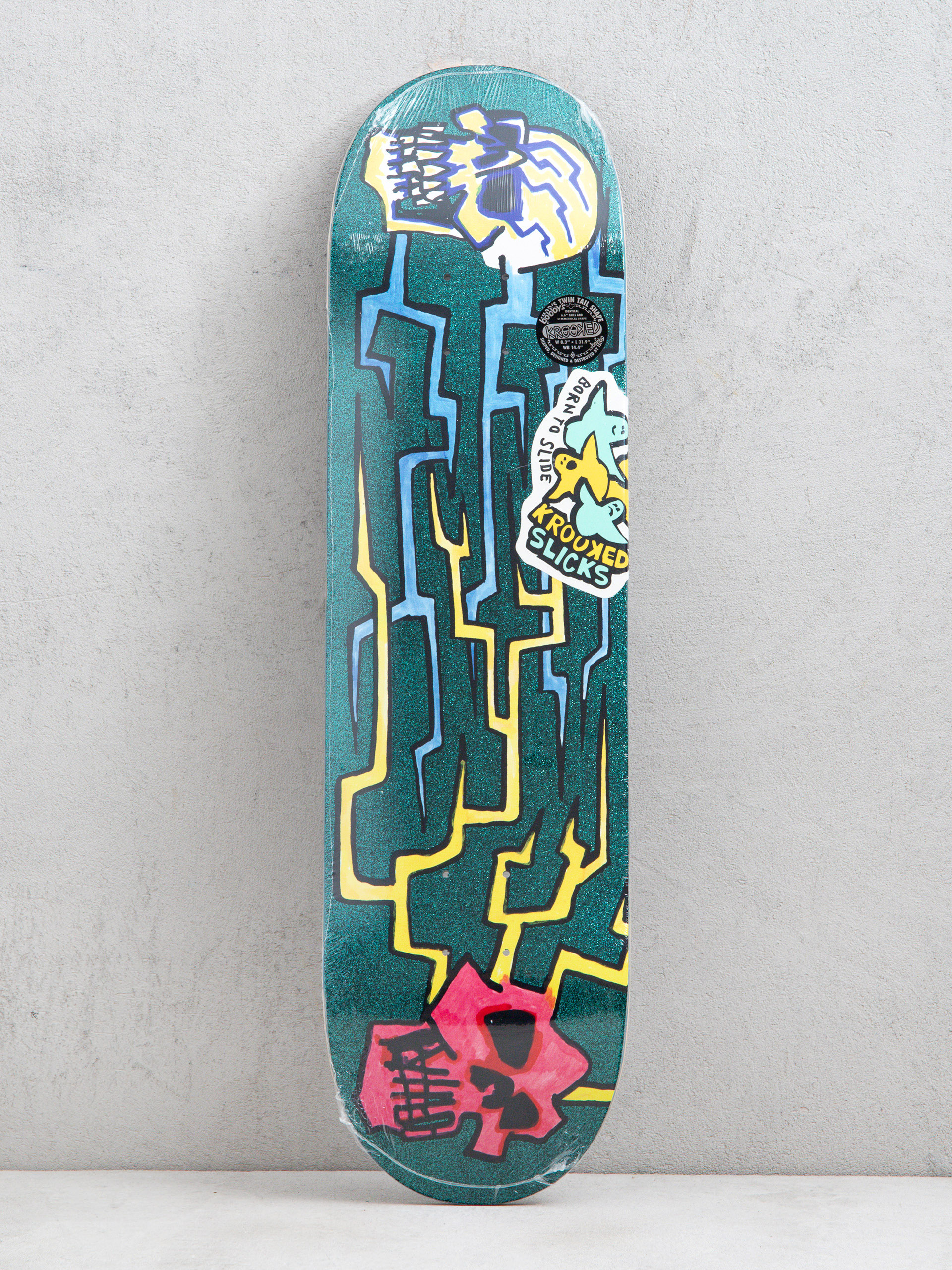 Doska Krooked Worrest Skulls And Bolts Slick