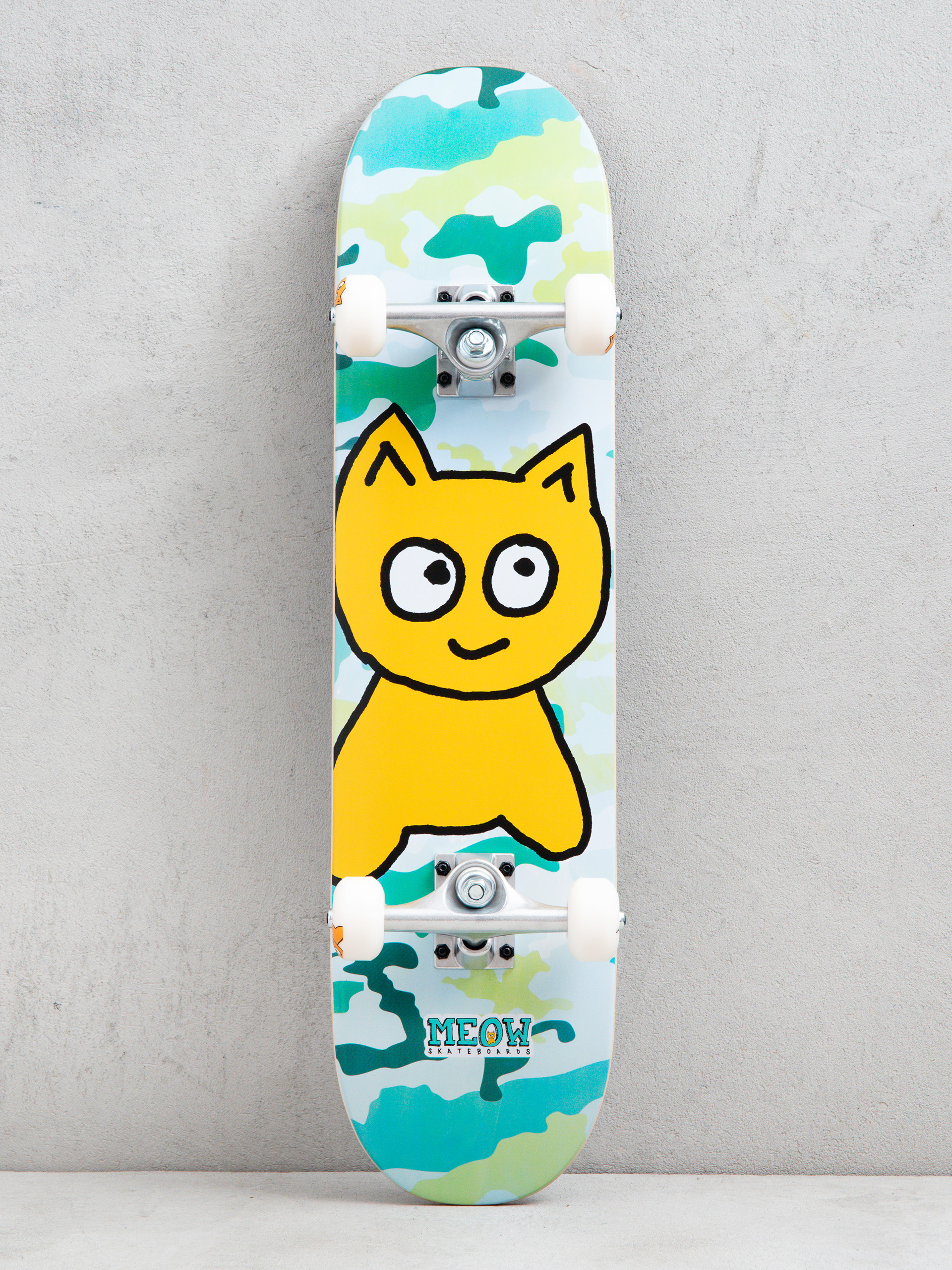 Skateboard Meow Skateboards Big Cat (camo green)