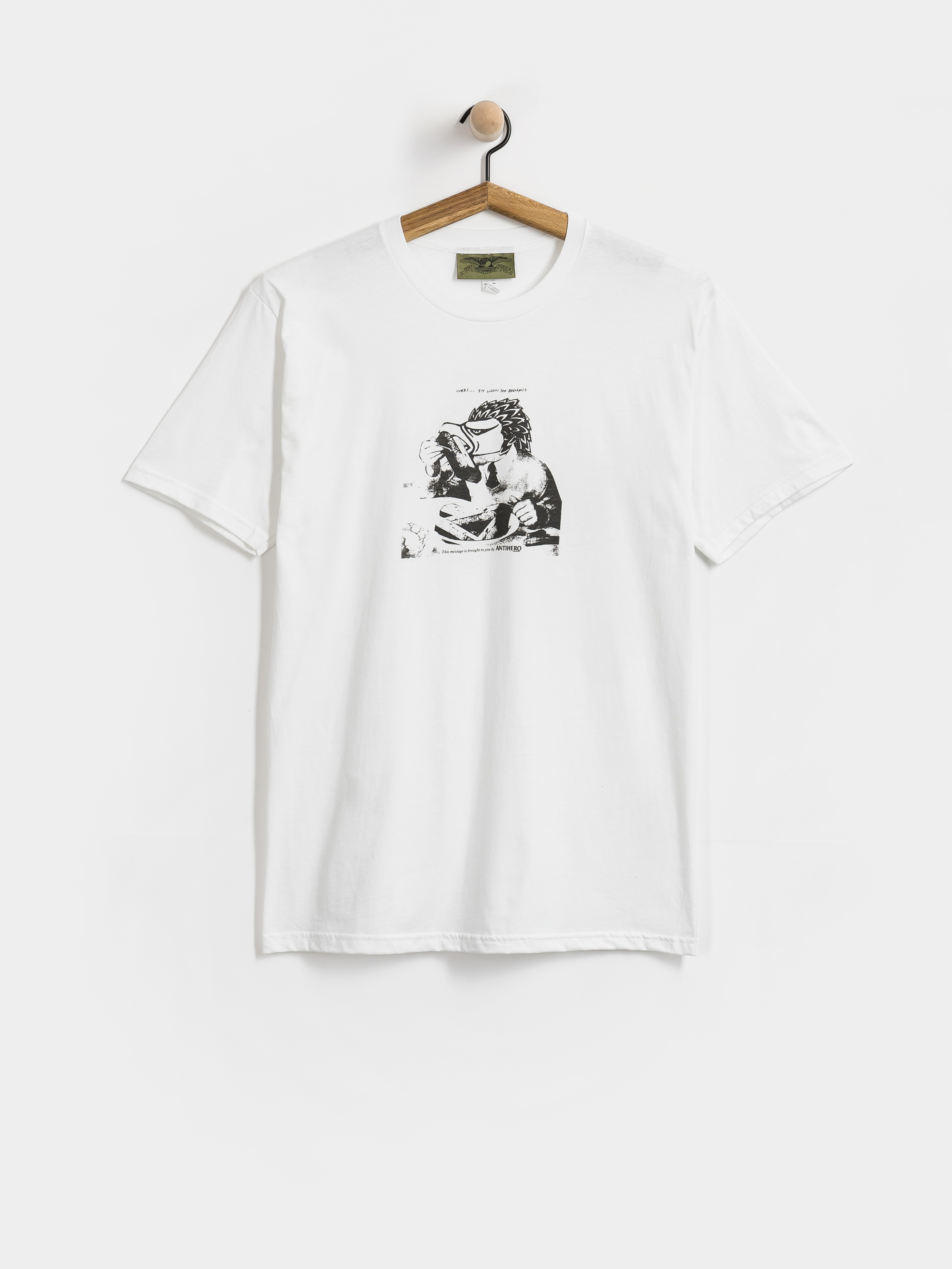 Tričko Antihero Tasty Curbs (white w/black tonal print)