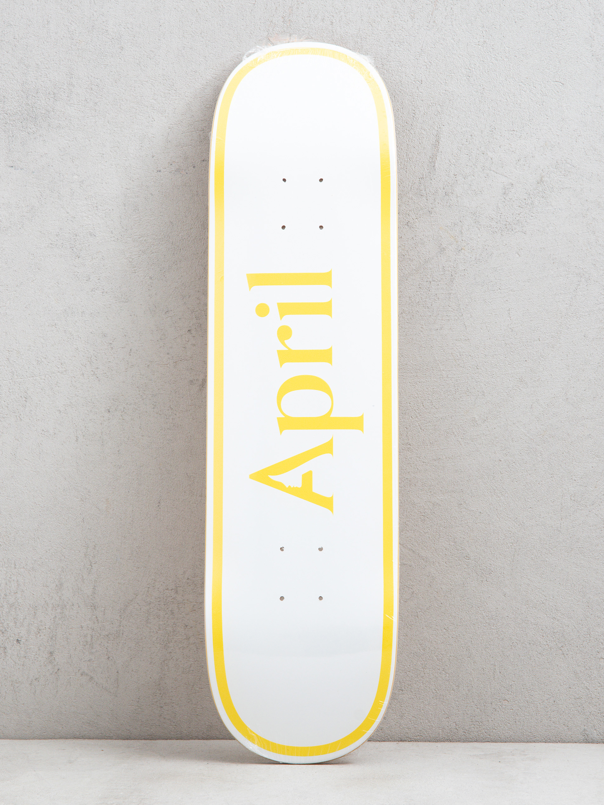 Doska April Skateboards Twin Og Logo (yellow white)