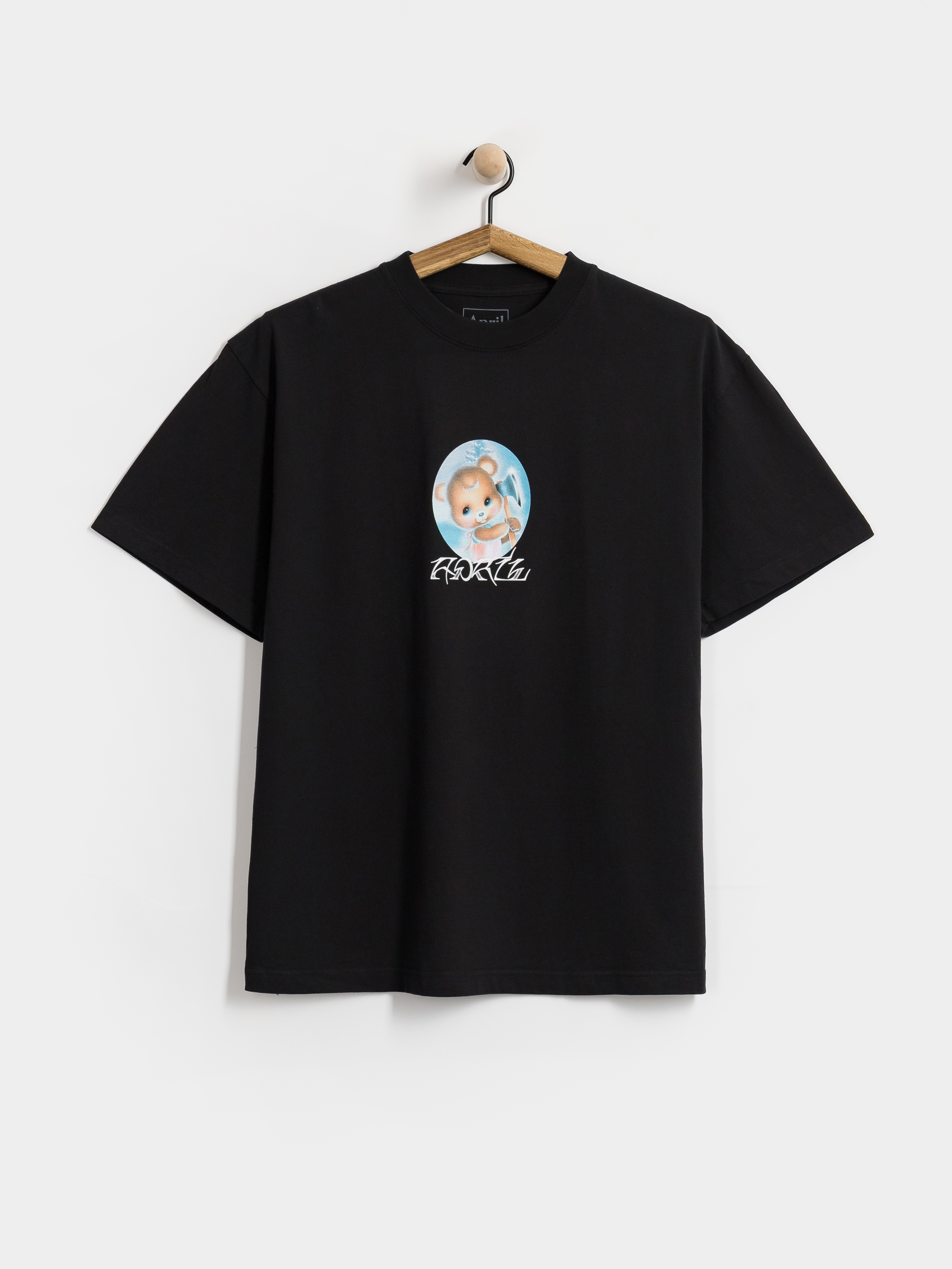 Tričko April Skateboards Bear (black)