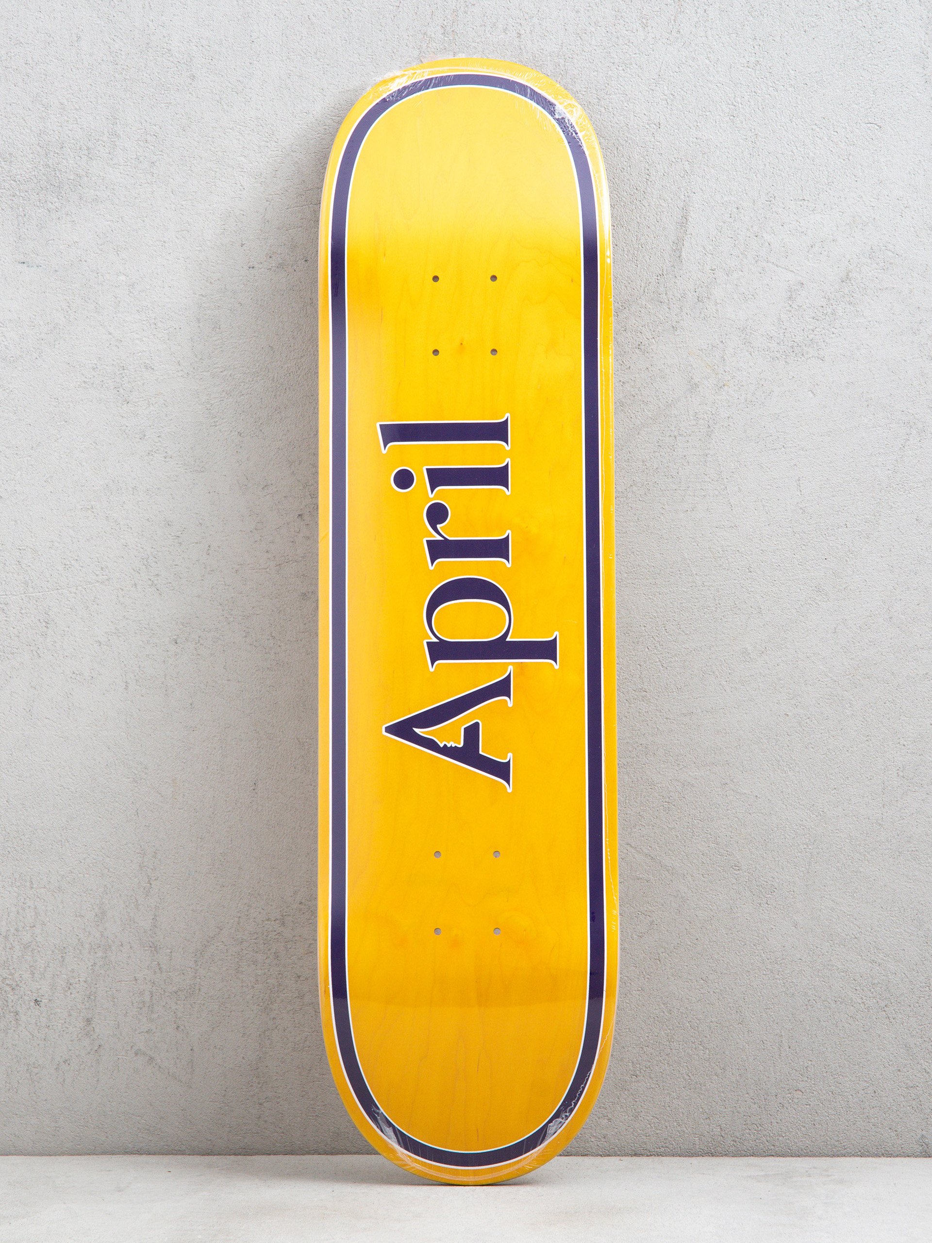 Doska April Skateboards Og Logo (yellow purple)