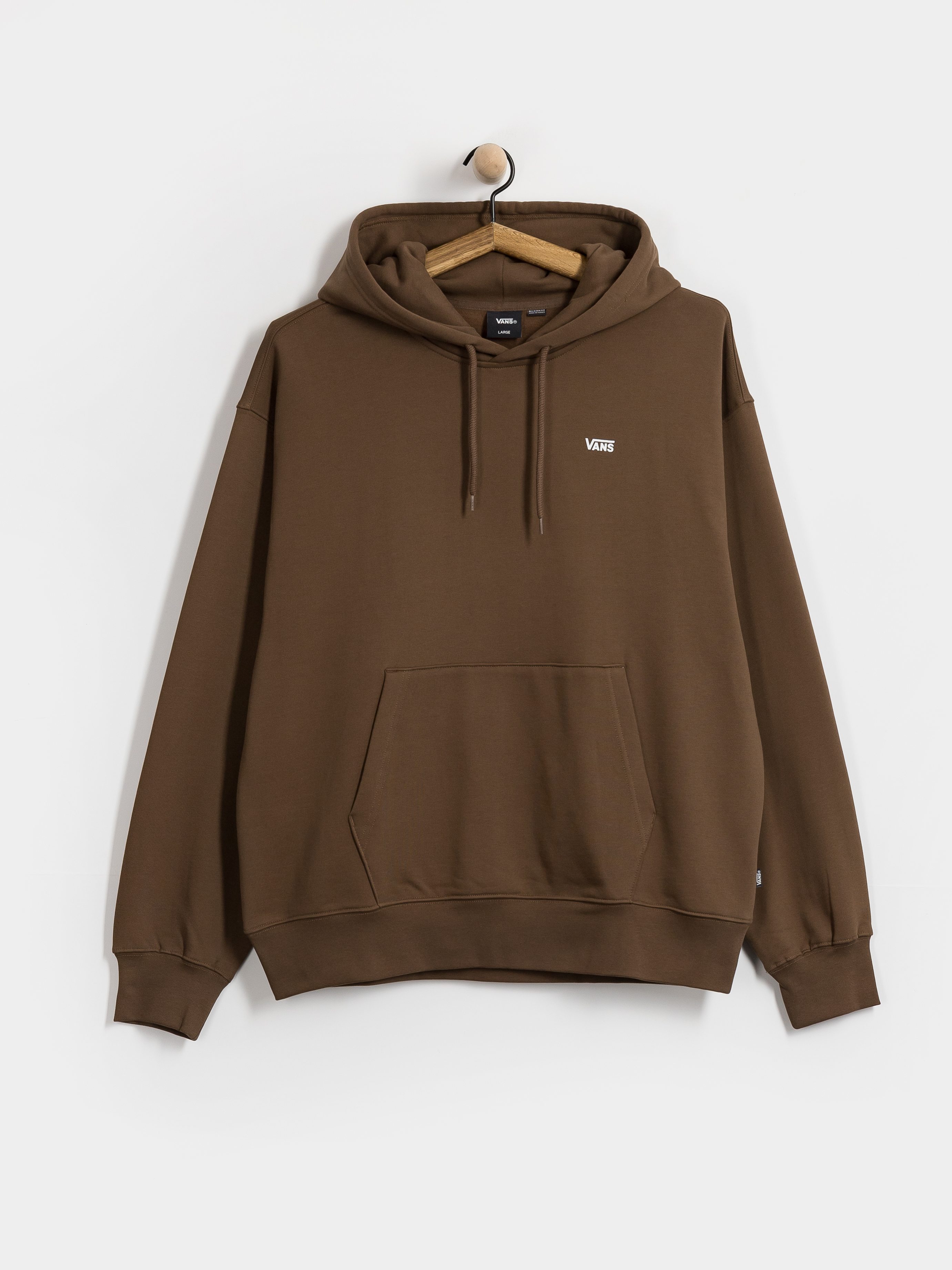 Mikina s kapucňou Vans Left Chest HD (vintage cocoa)