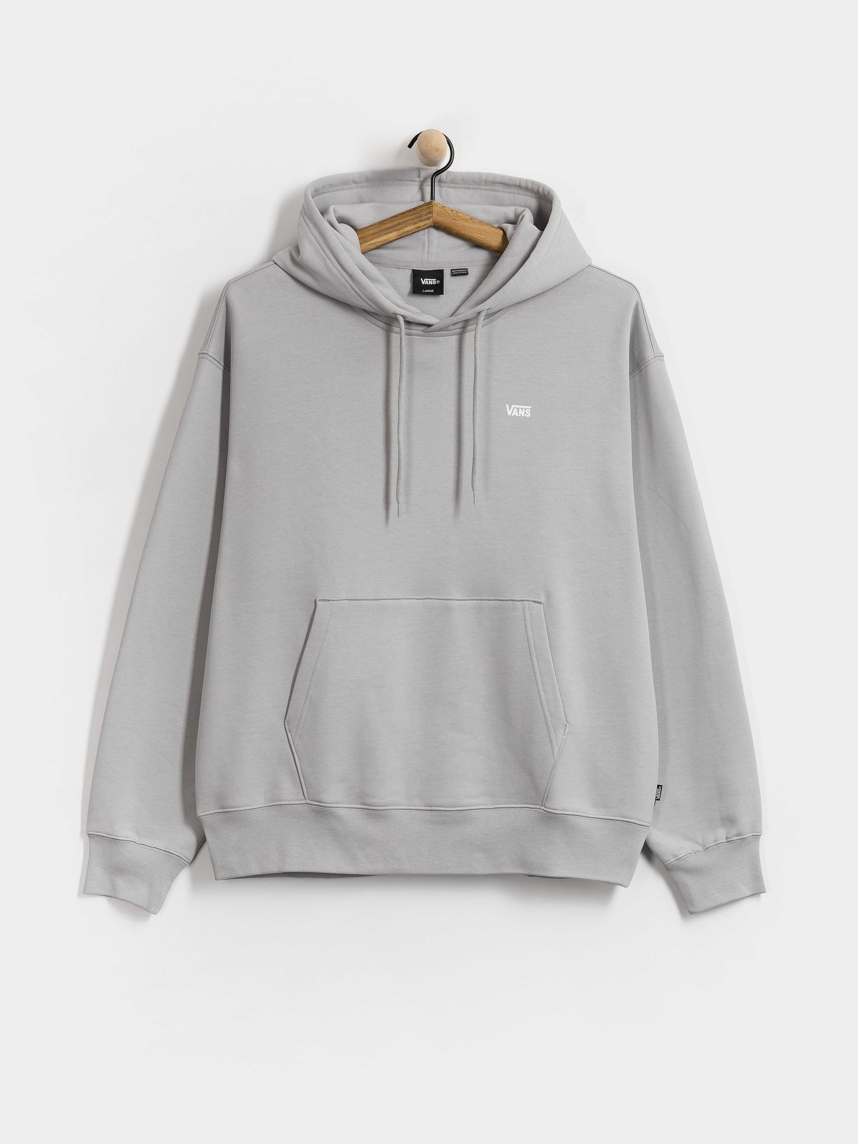 Mikina s kapucňou Vans Left Chest HD (light grey)
