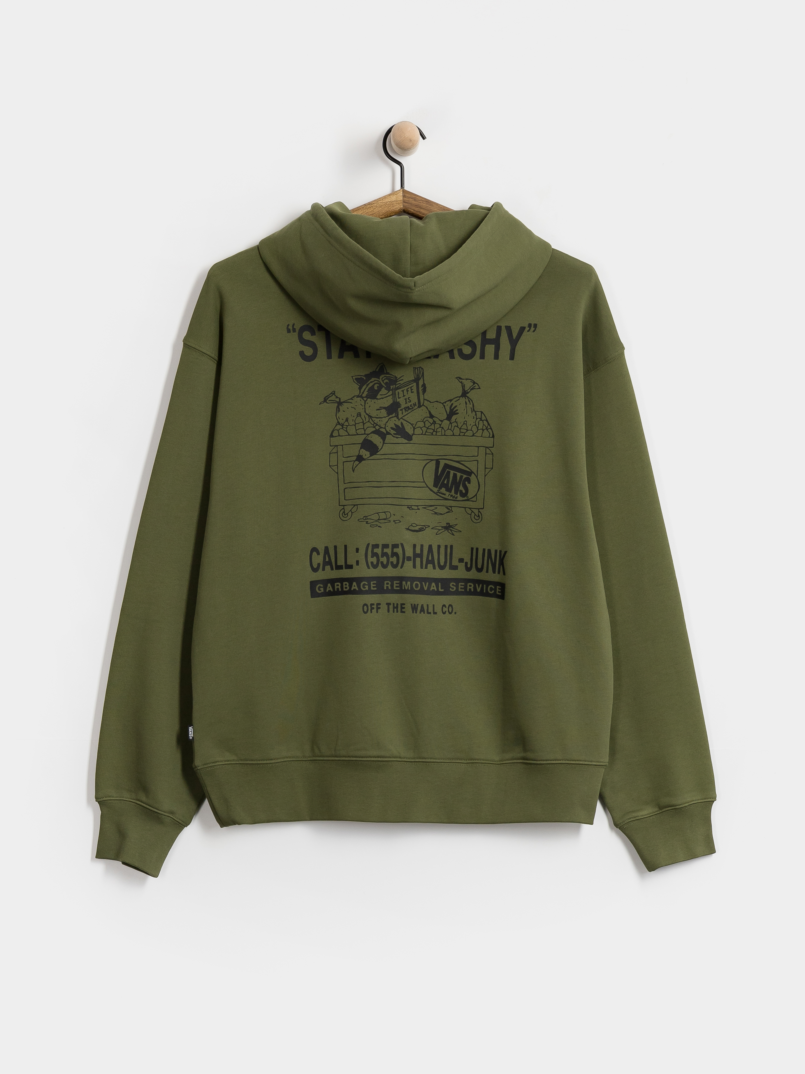 Mikina s kapucu0148ou Vans Trashy HD (green balsam)