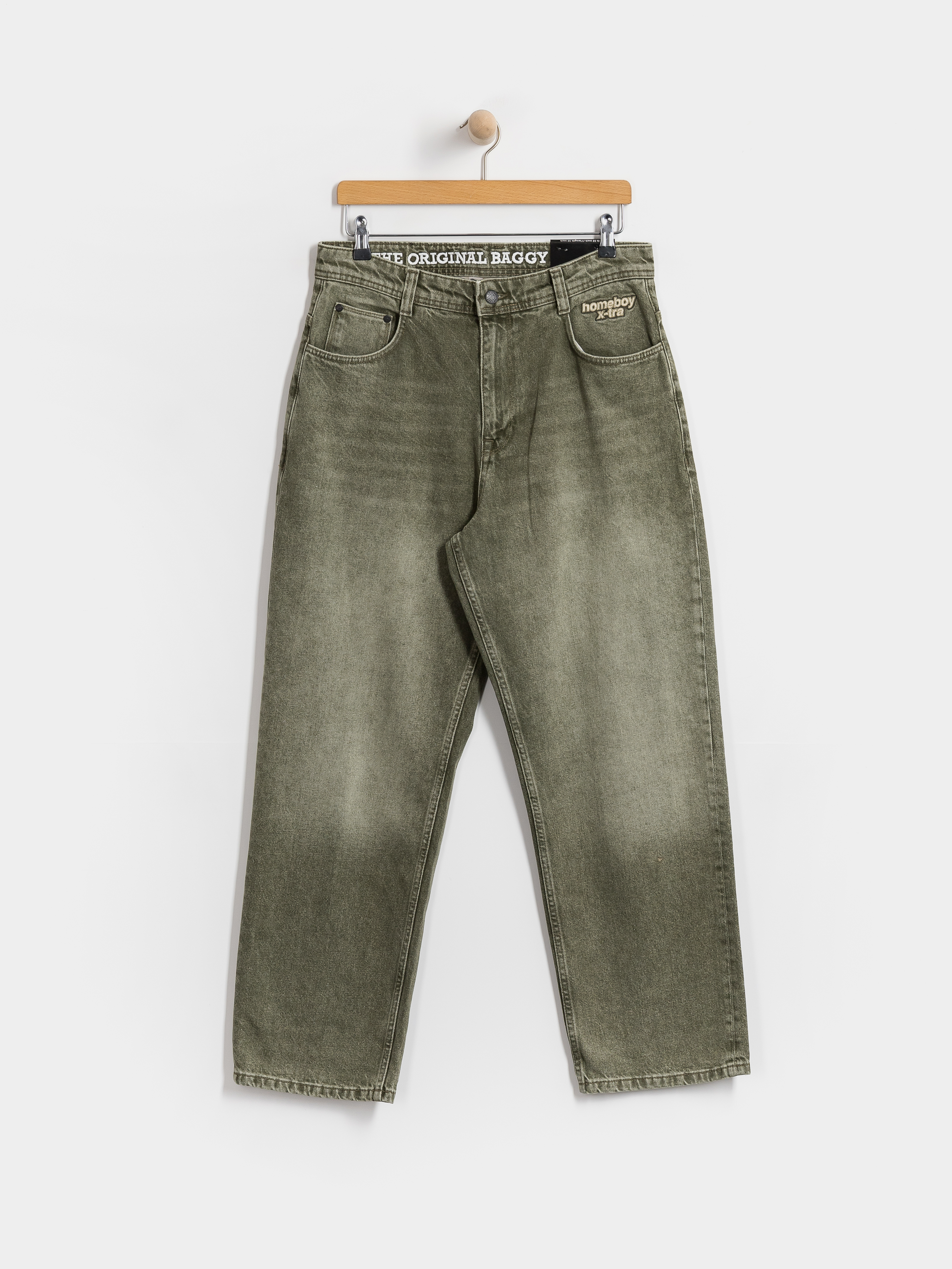 Nohavice Homeboy X Tra Baggy Dye Denim (washed green)