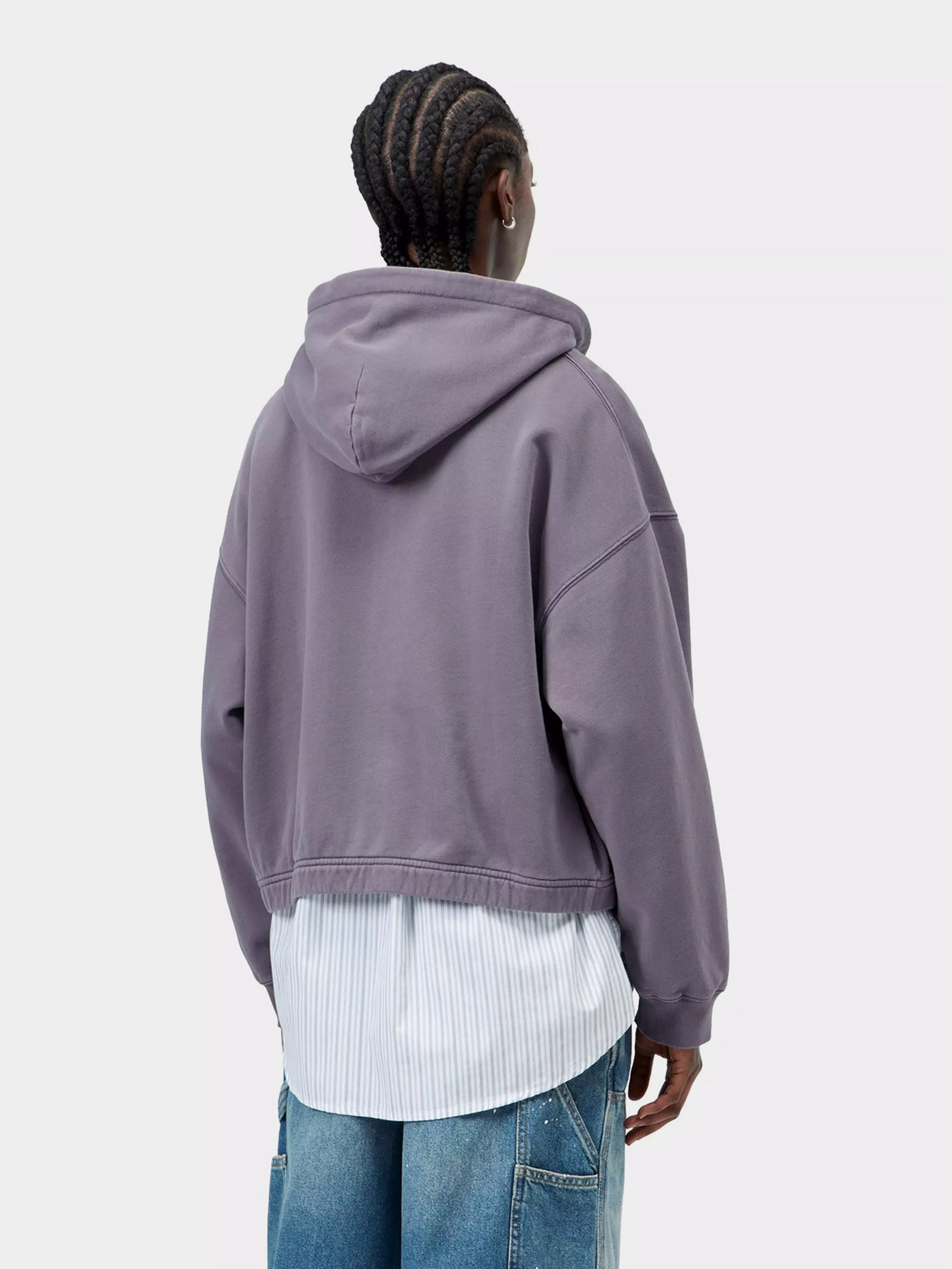 Mikina s kapucňou Carhartt WIP Hoggard ZHD Wmn (shady purple)