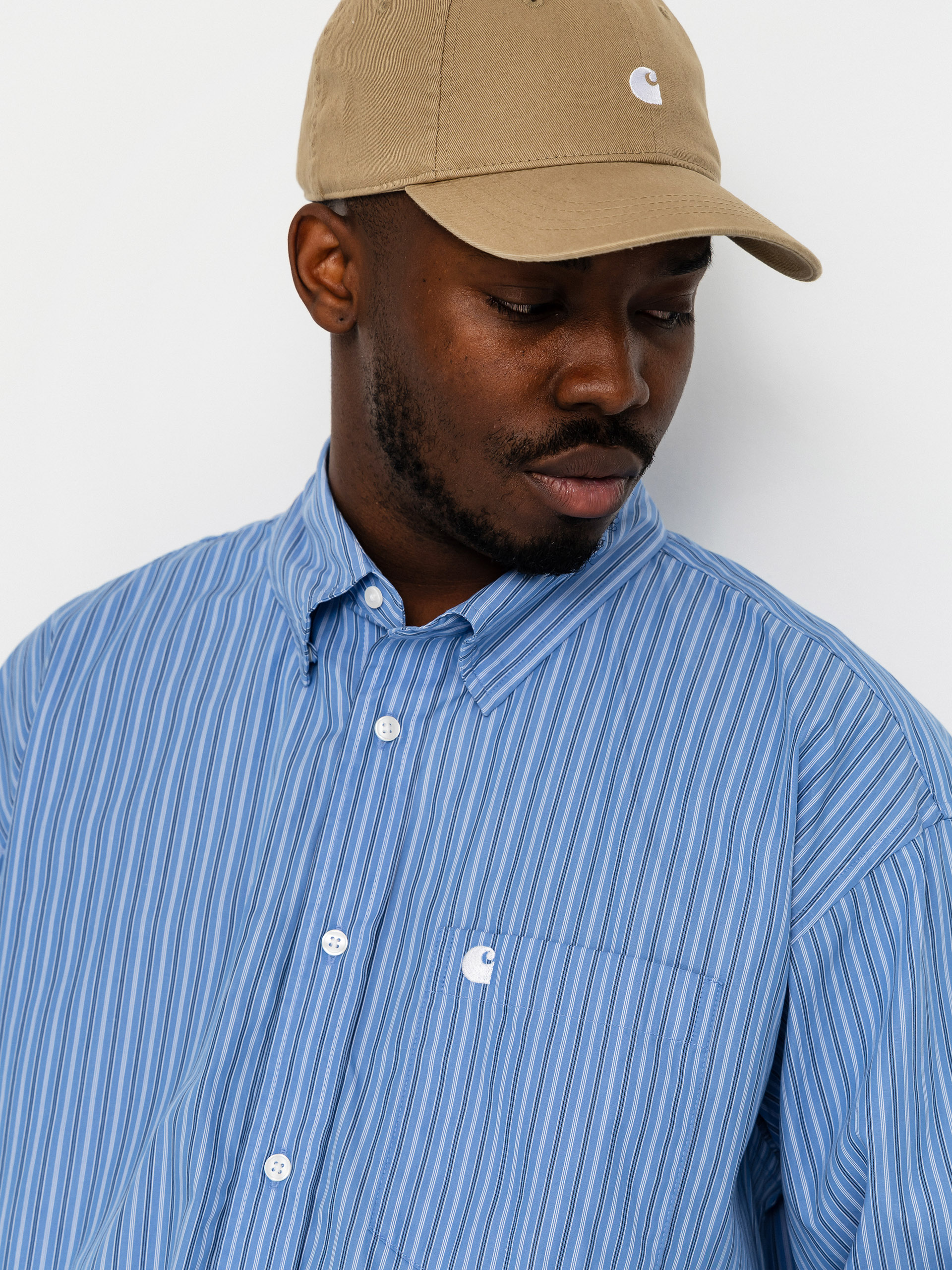 Košeľa Carhartt WIP Keene (keene stripe curacao)