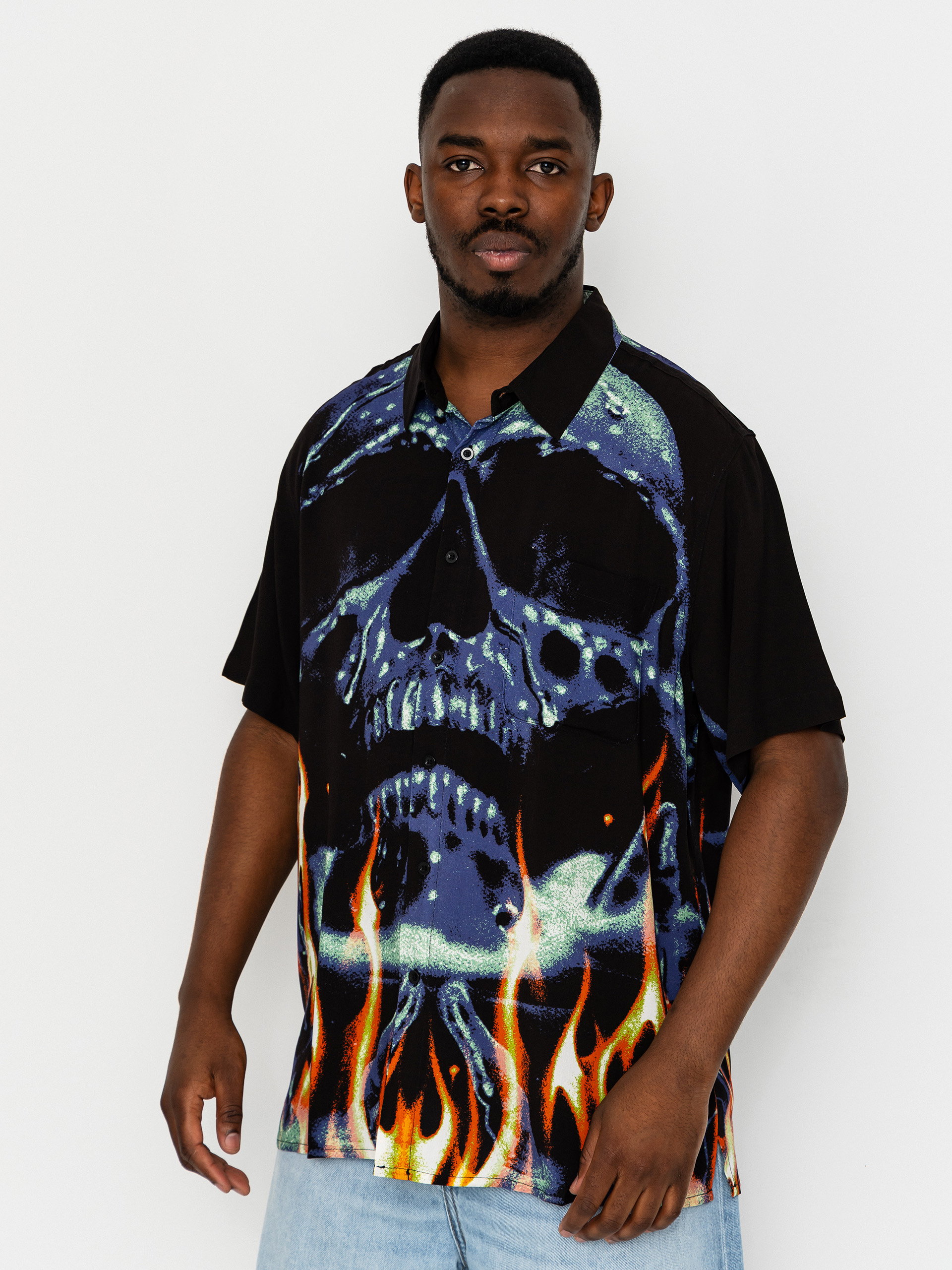 Košeľa Deathwish Boiling Point Rayon (black)