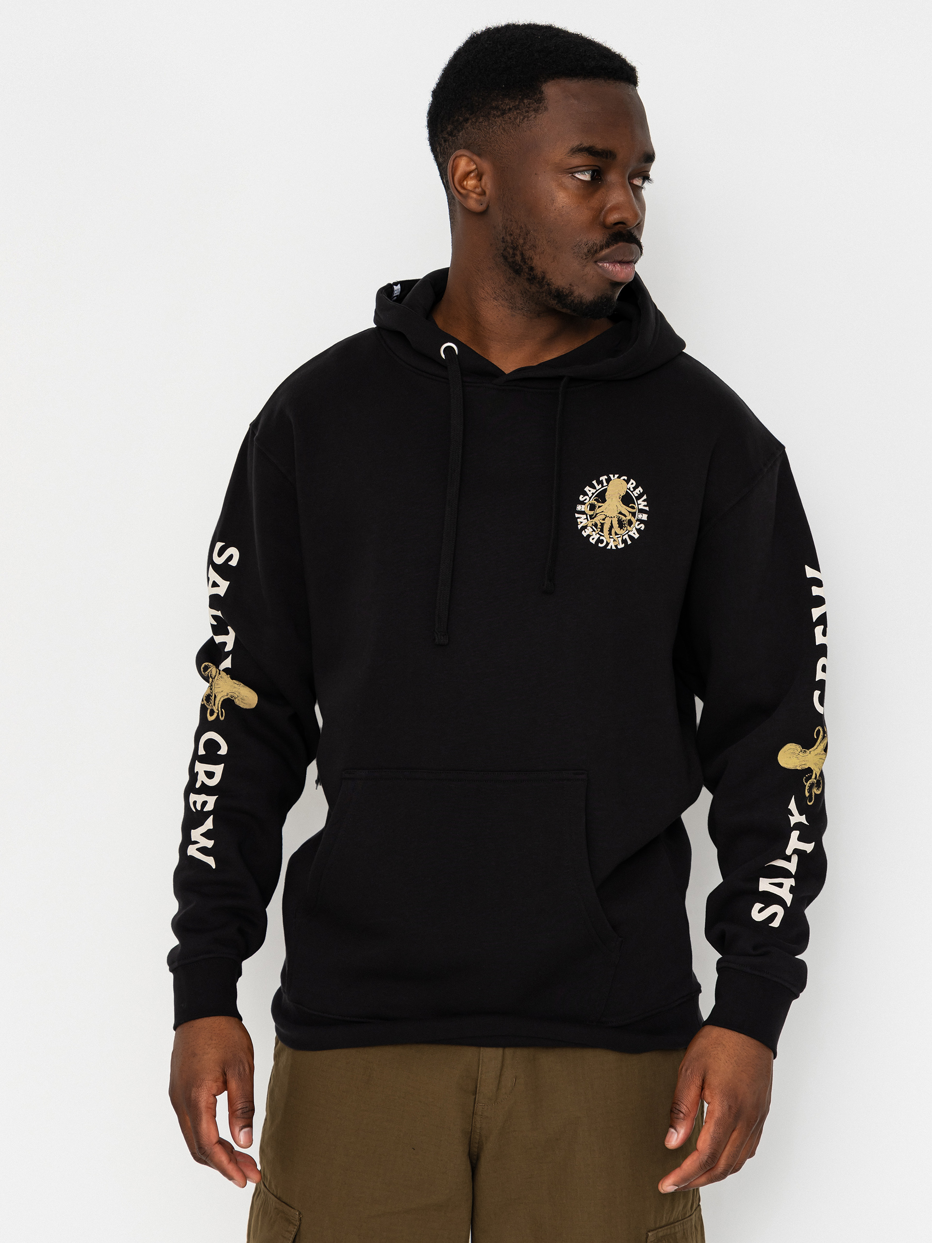 Mikina s kapucňou Salty Crew Tentacles HD (black)