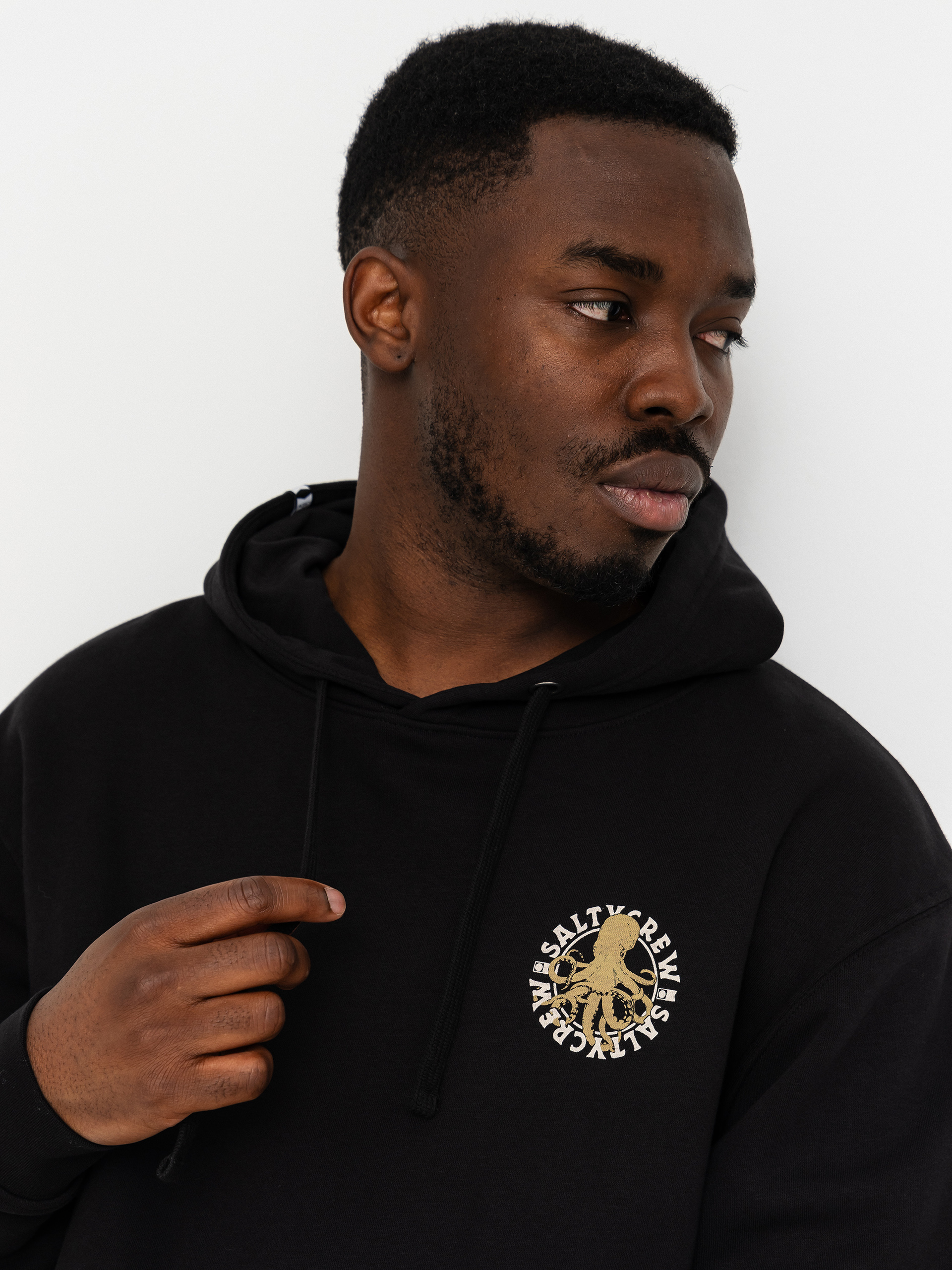 Mikina s kapucňou Salty Crew Tentacles HD (black)