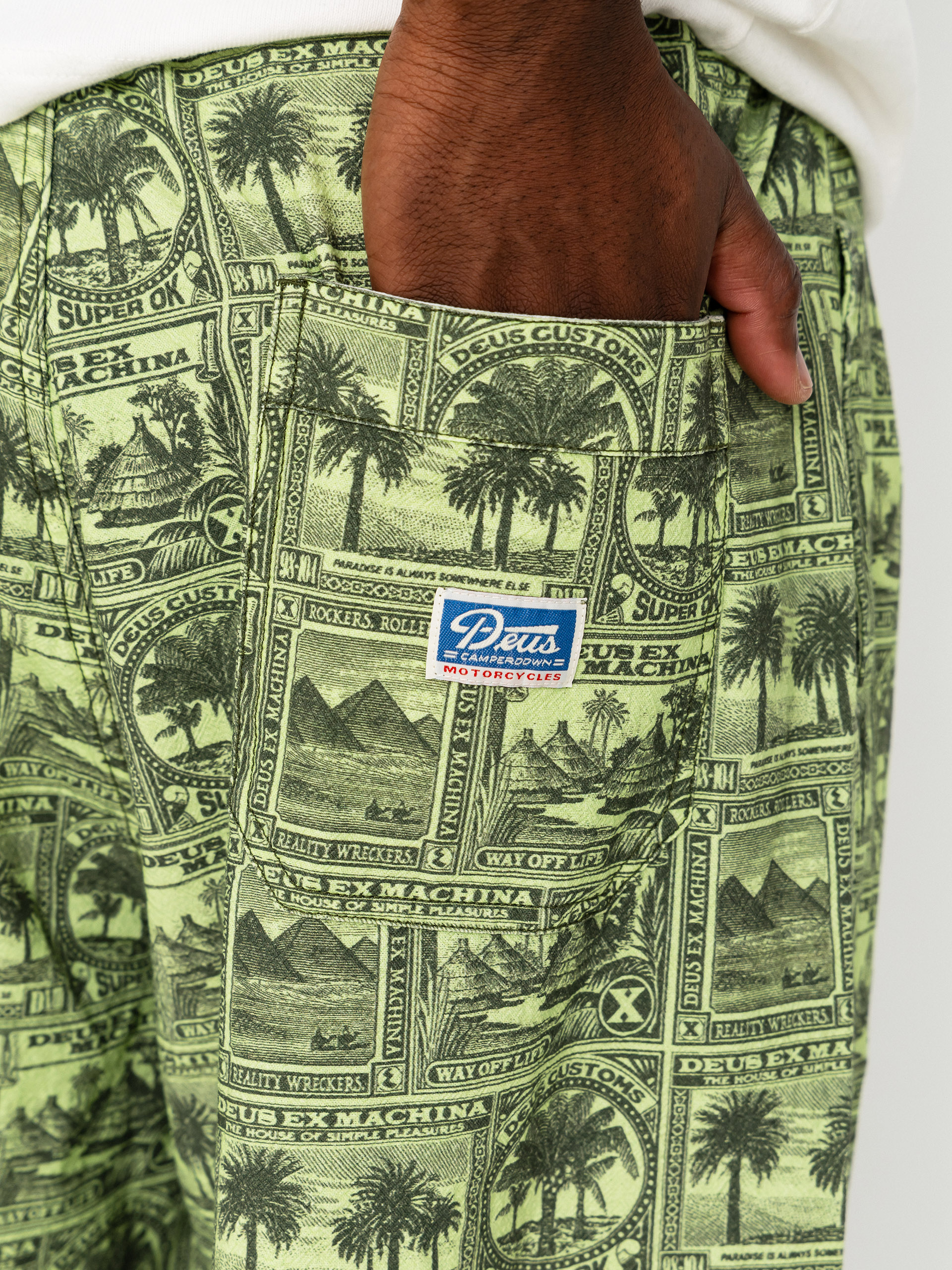 Nohavice Deus Ex Machina Mail Man (green)