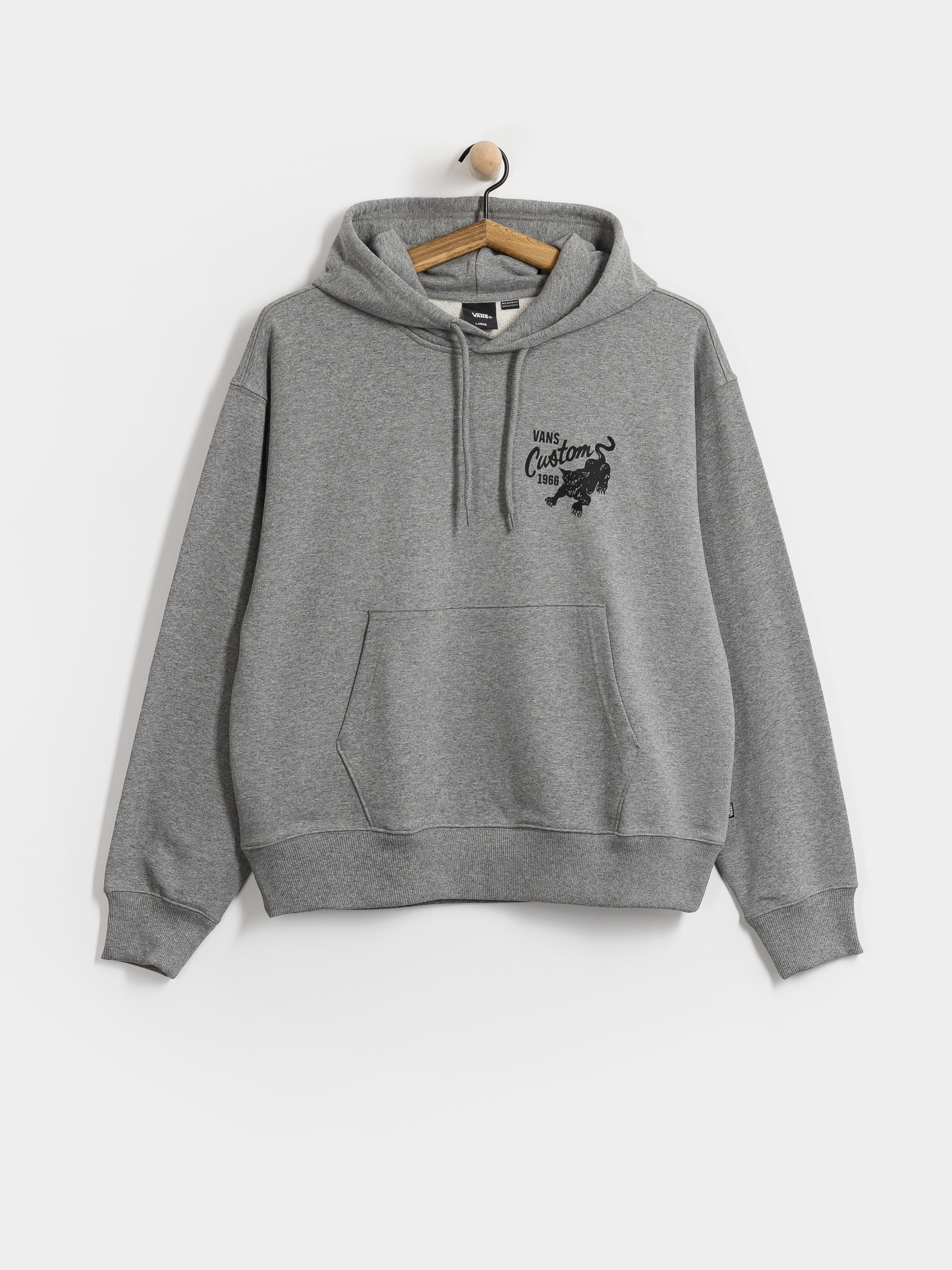 Mikina s kapucňou Vans Custom Cat HD (cement heather)