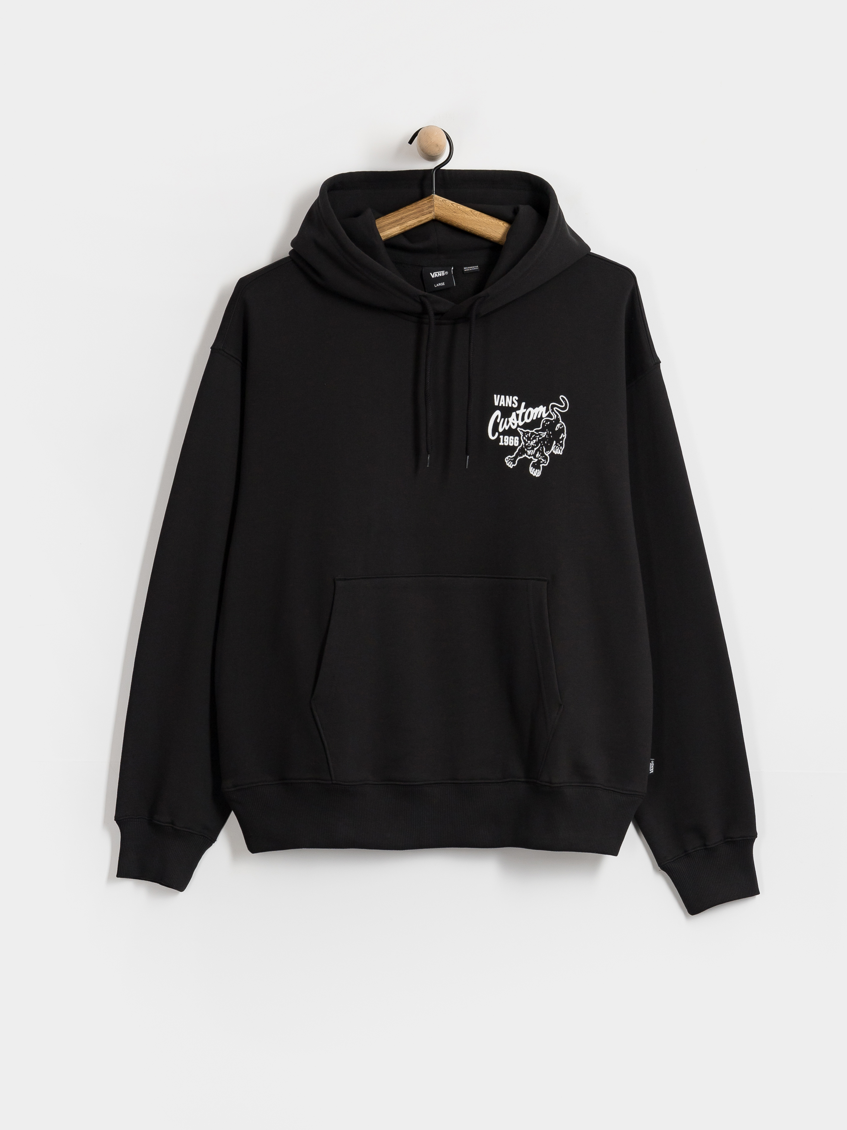 Mikina s kapucňou Vans Custom Cat HD (black)