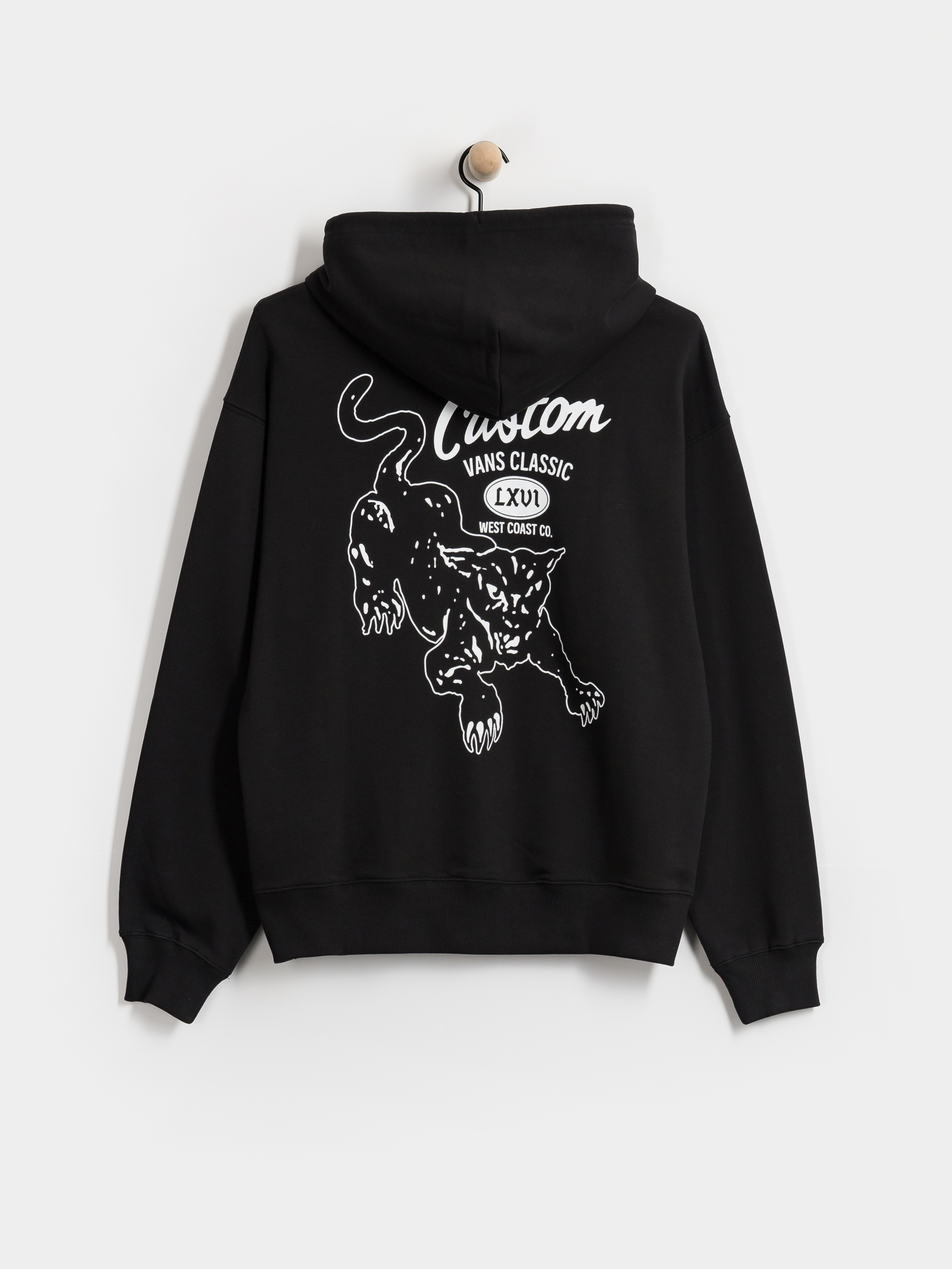 Mikina s kapucu0148ou Vans Custom Cat HD (black)