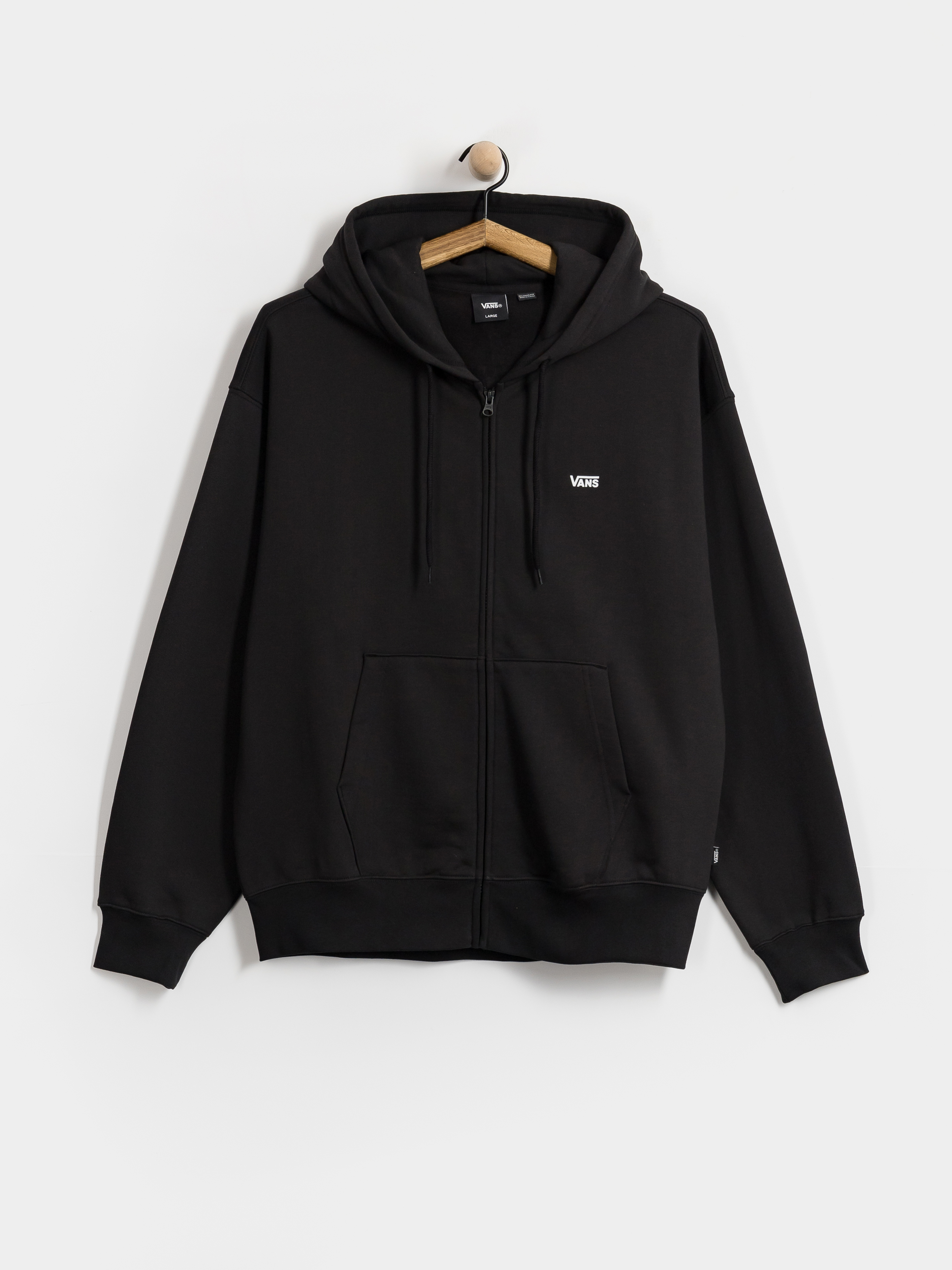 Mikina s kapucňou Vans Left Chest ZHD (black)