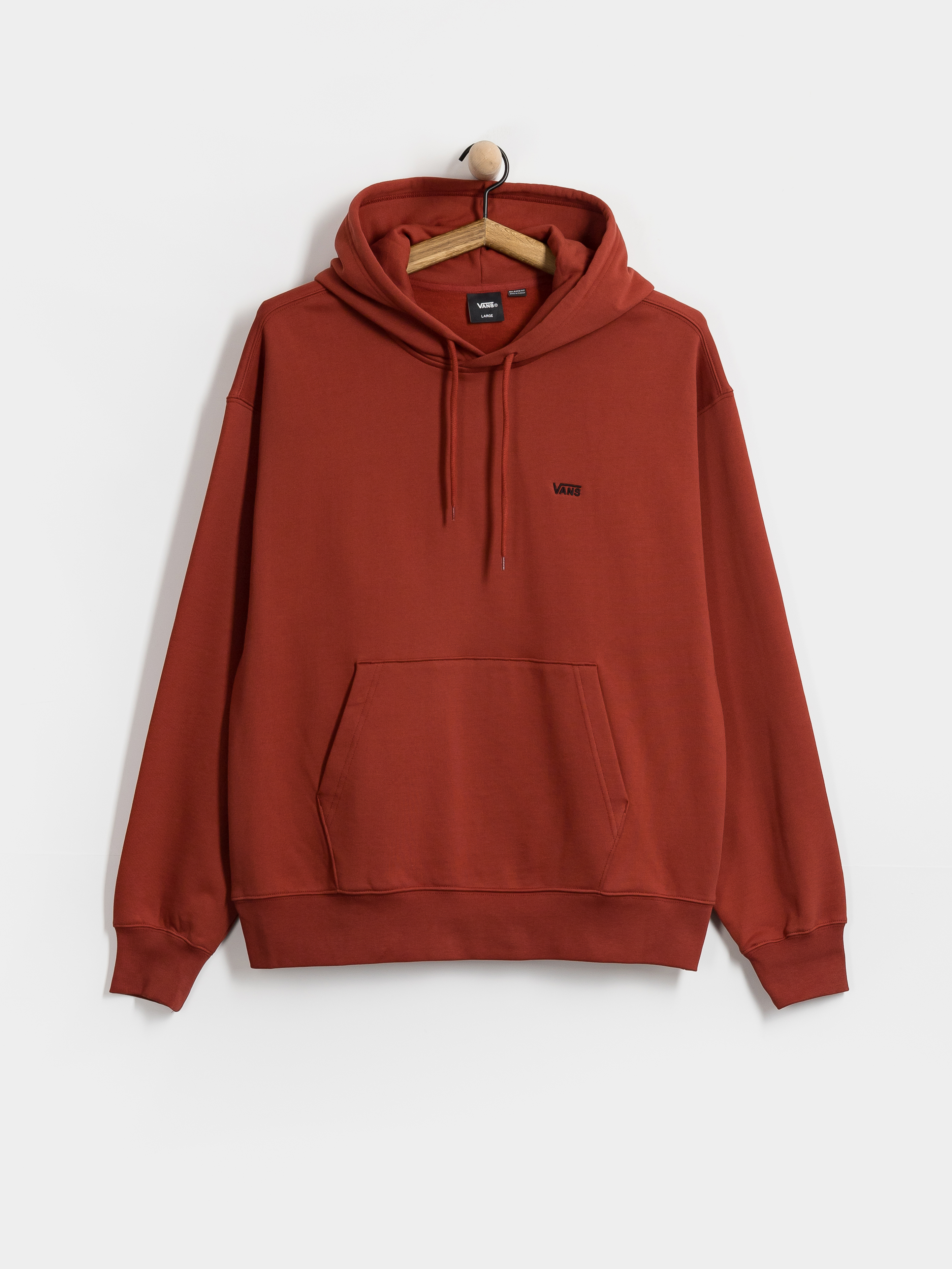Mikina s kapucňou Vans Left Chest II HD (poppy ember)