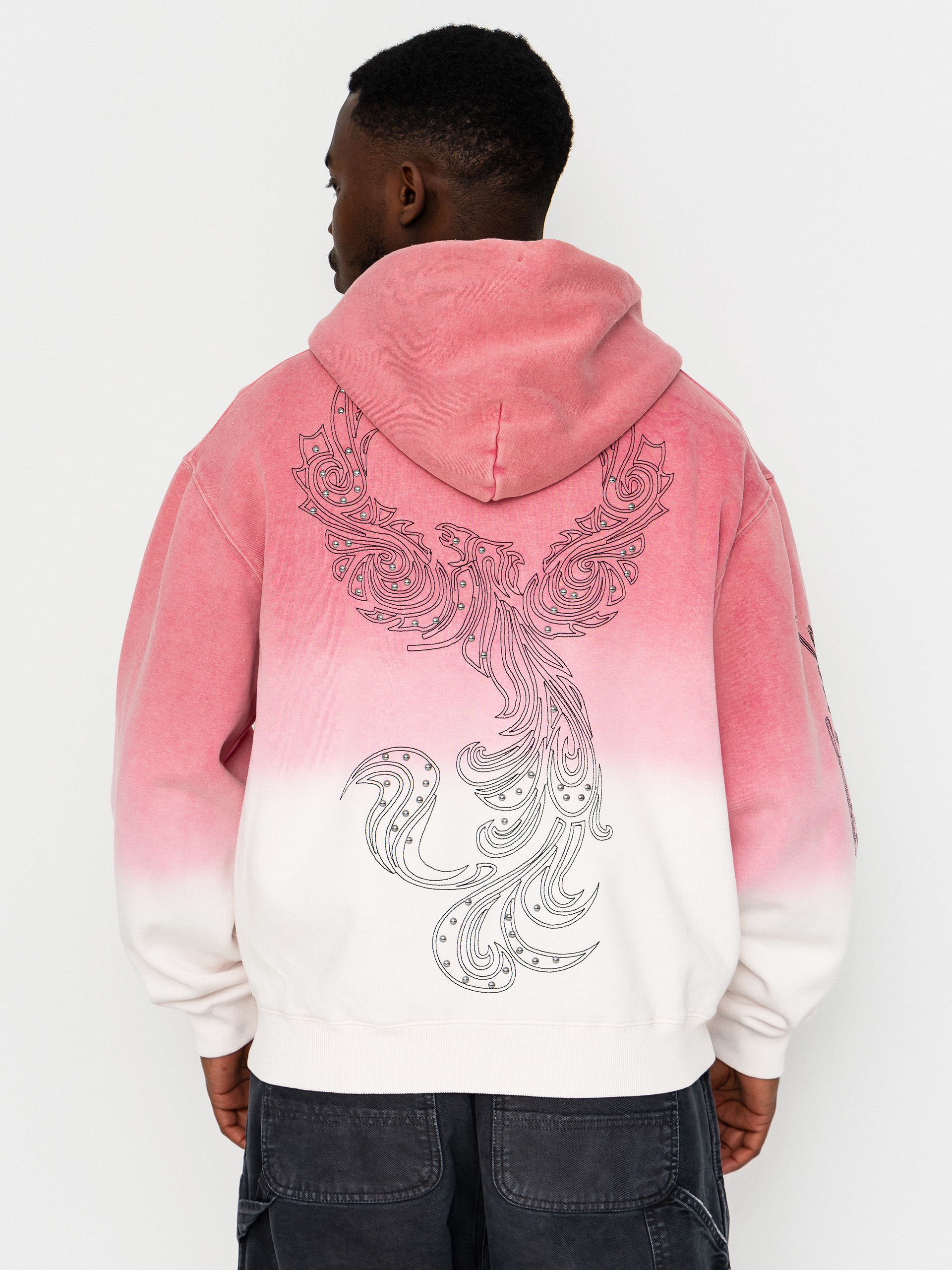 Mikina s kapucňou Yardsale Ombre ZHD (pink)