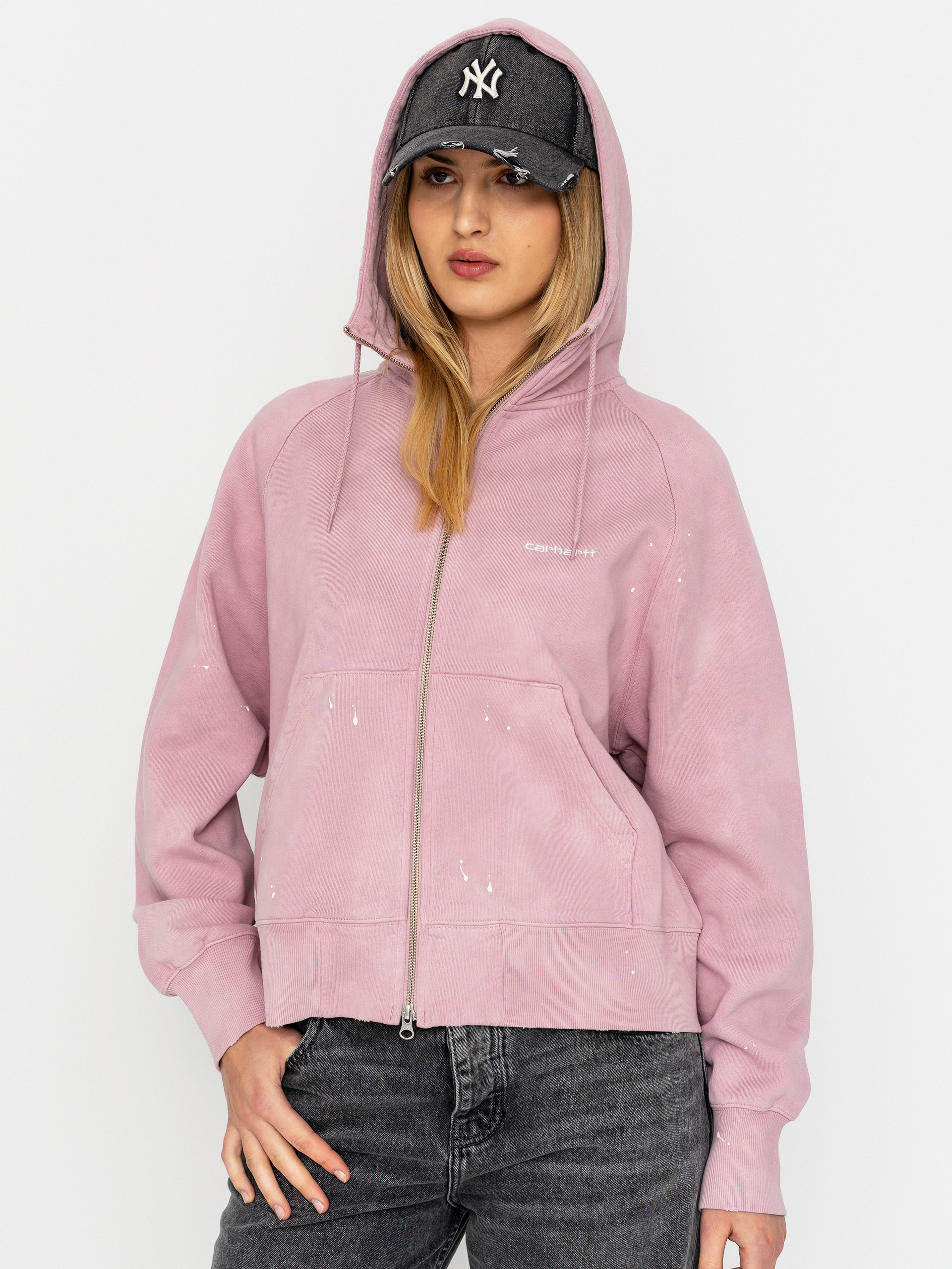 Mikina s kapucu0148ou Carhartt WIP Painter ZHD Wmn (hortensia)