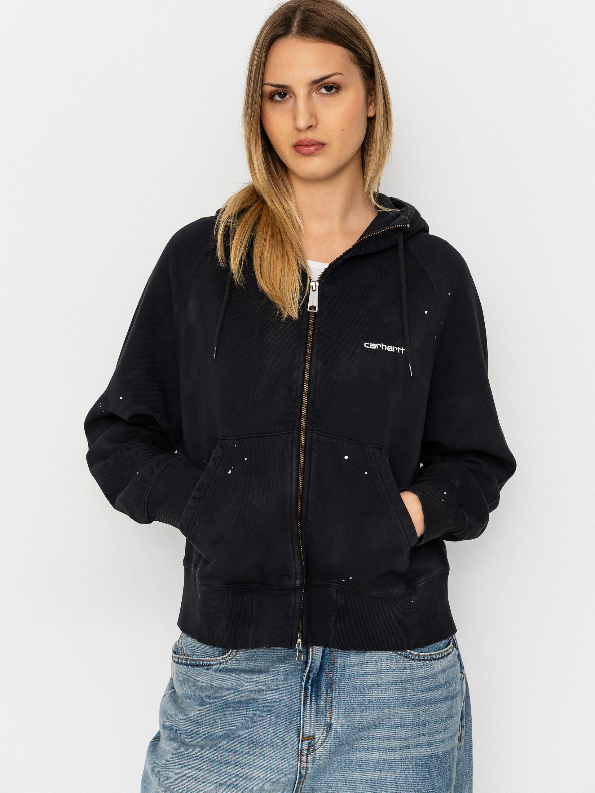 Mikina s kapucňou Carhartt WIP Painter ZHD Wmn (black)