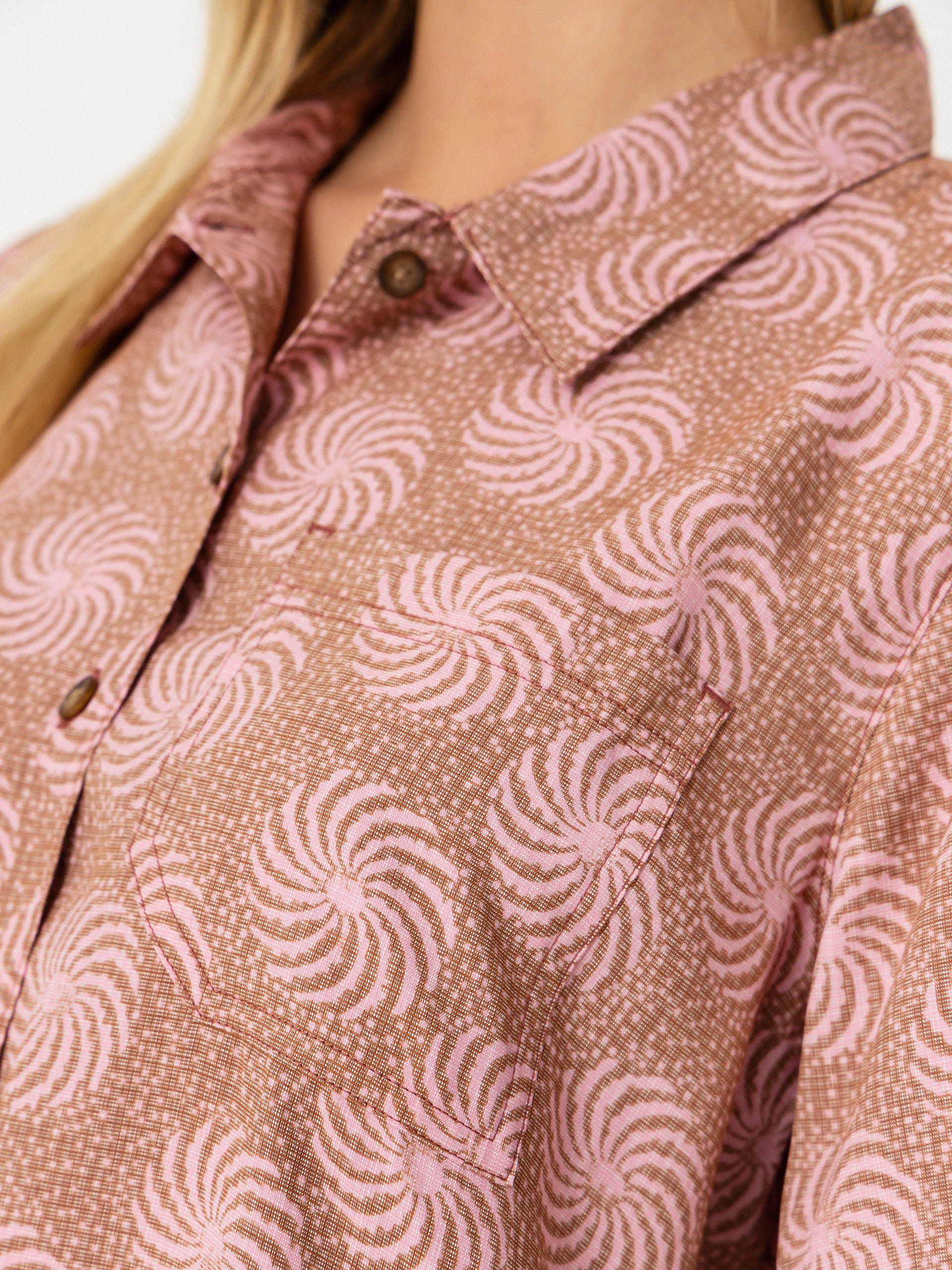 Košeľa Royal Robbins Camino Pucker Wmn (mahogany ray pt)