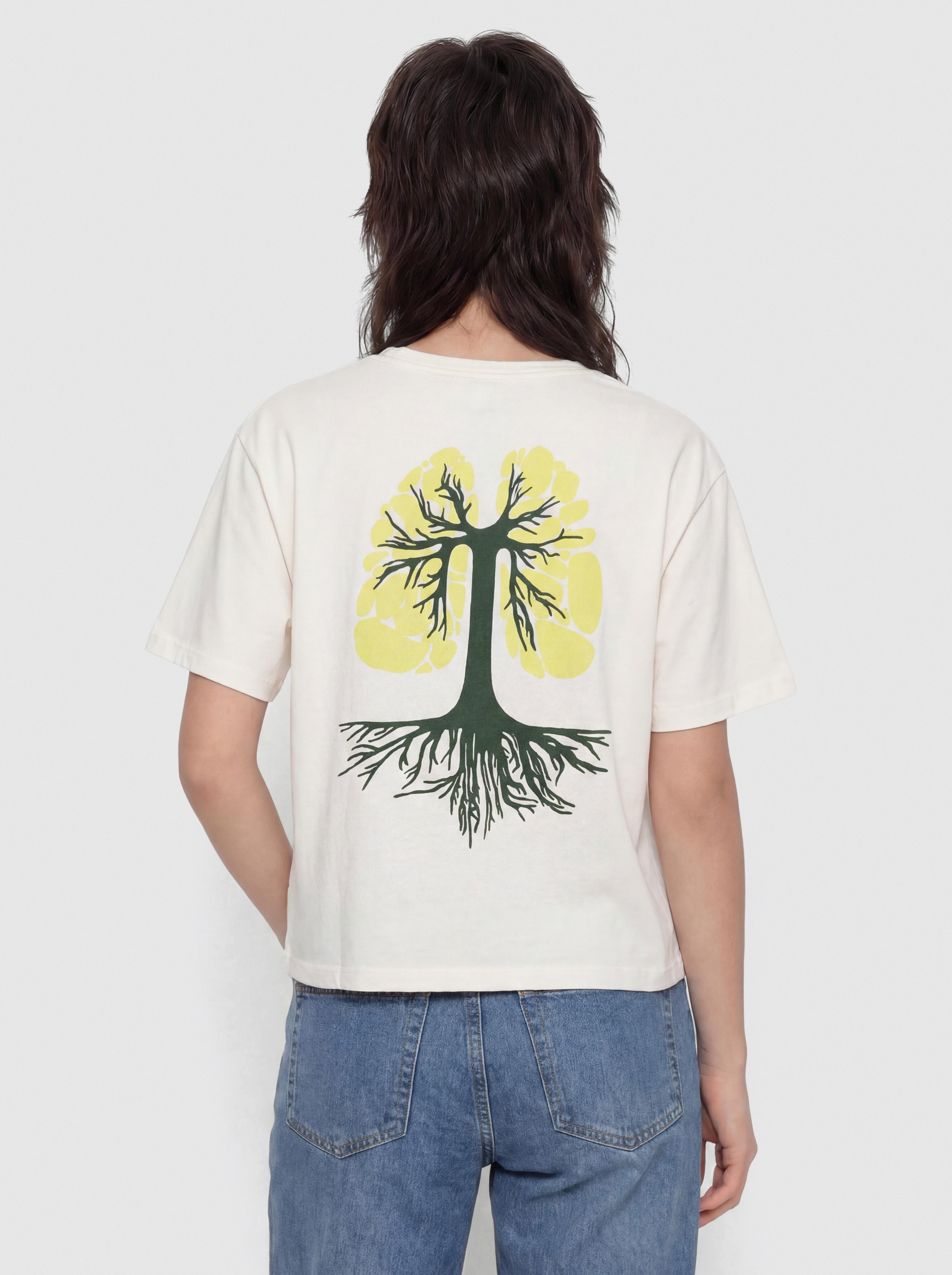 Tričko Patagonia Run Like Roots Wmn (undyed natural)
