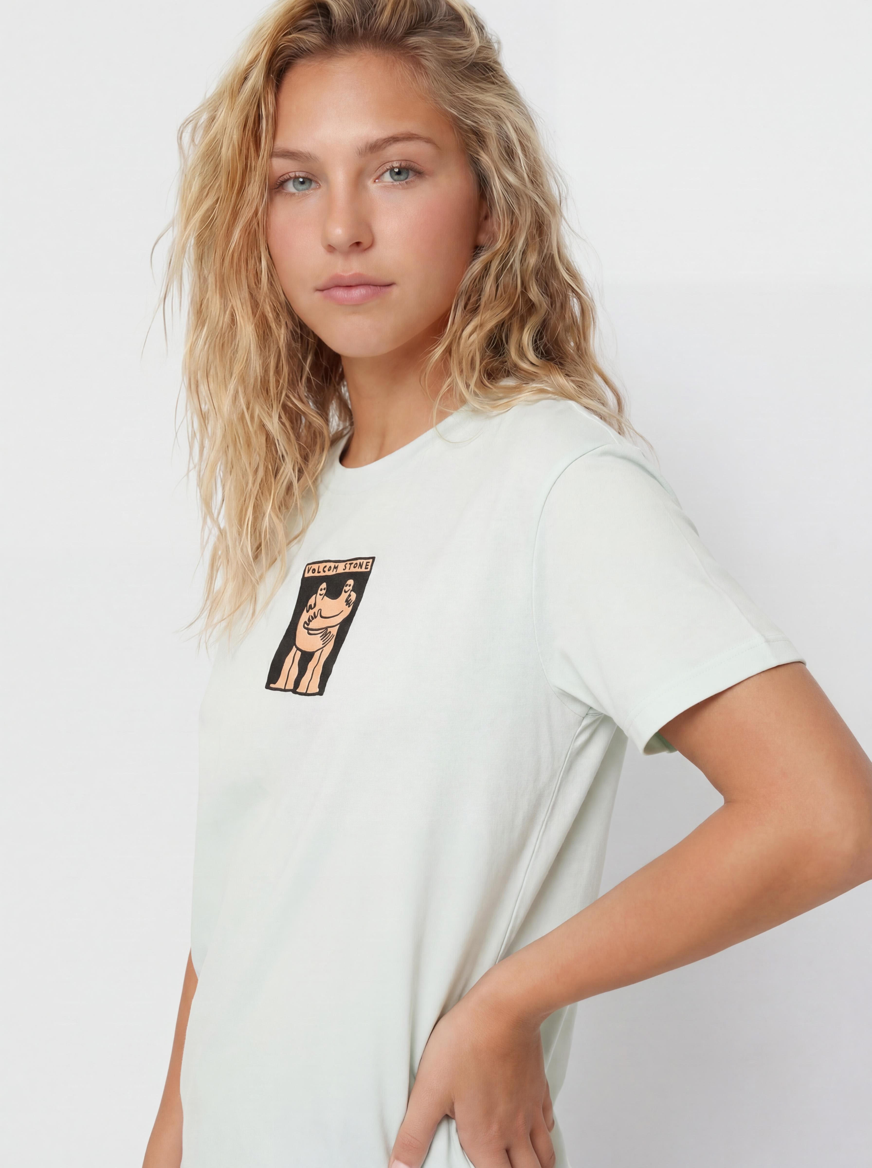 Tričko Volcom Downtown Wmn (cloud blue)