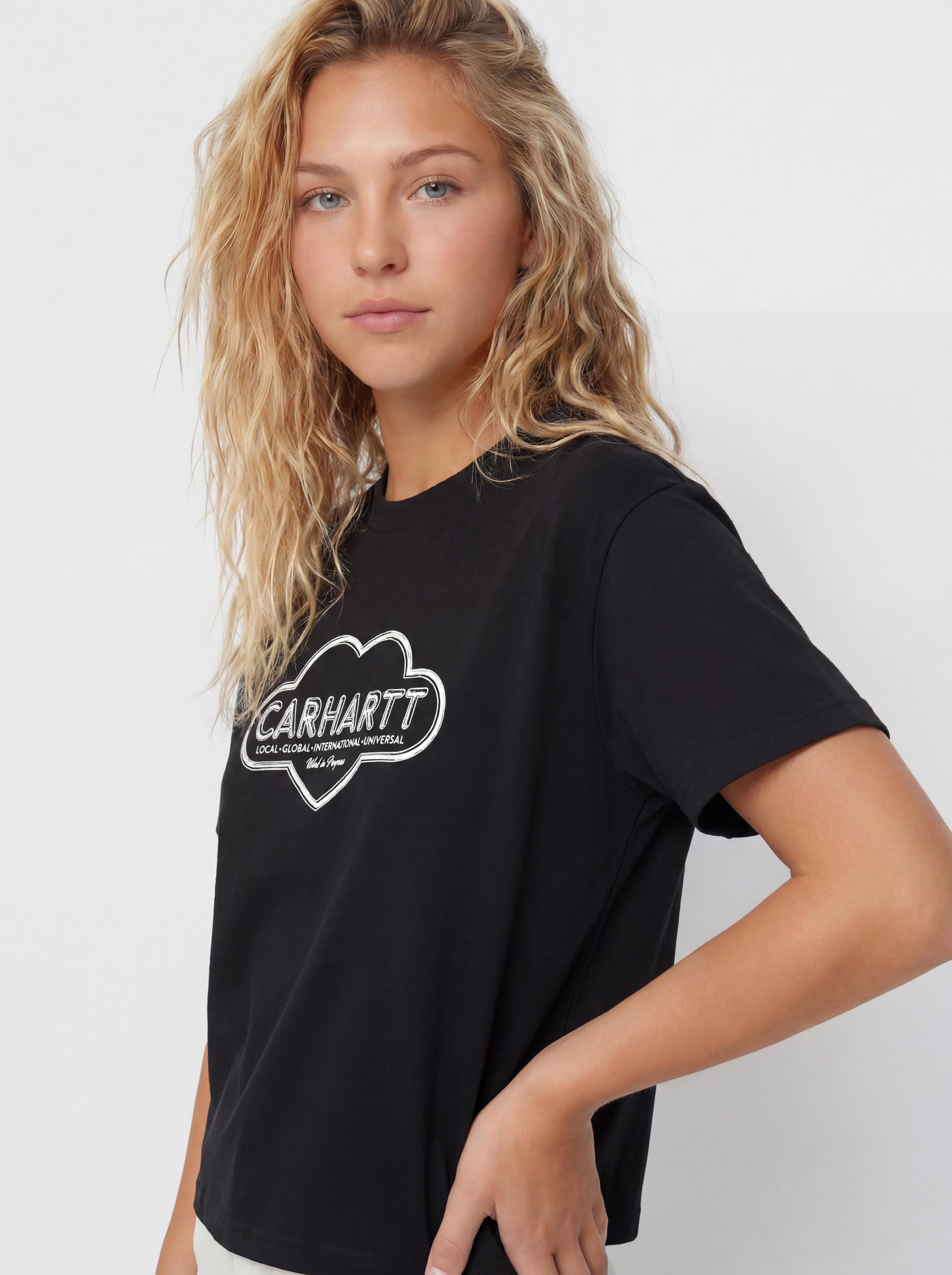 Tričko Carhartt WIP Cloud Heart Wmn (black)
