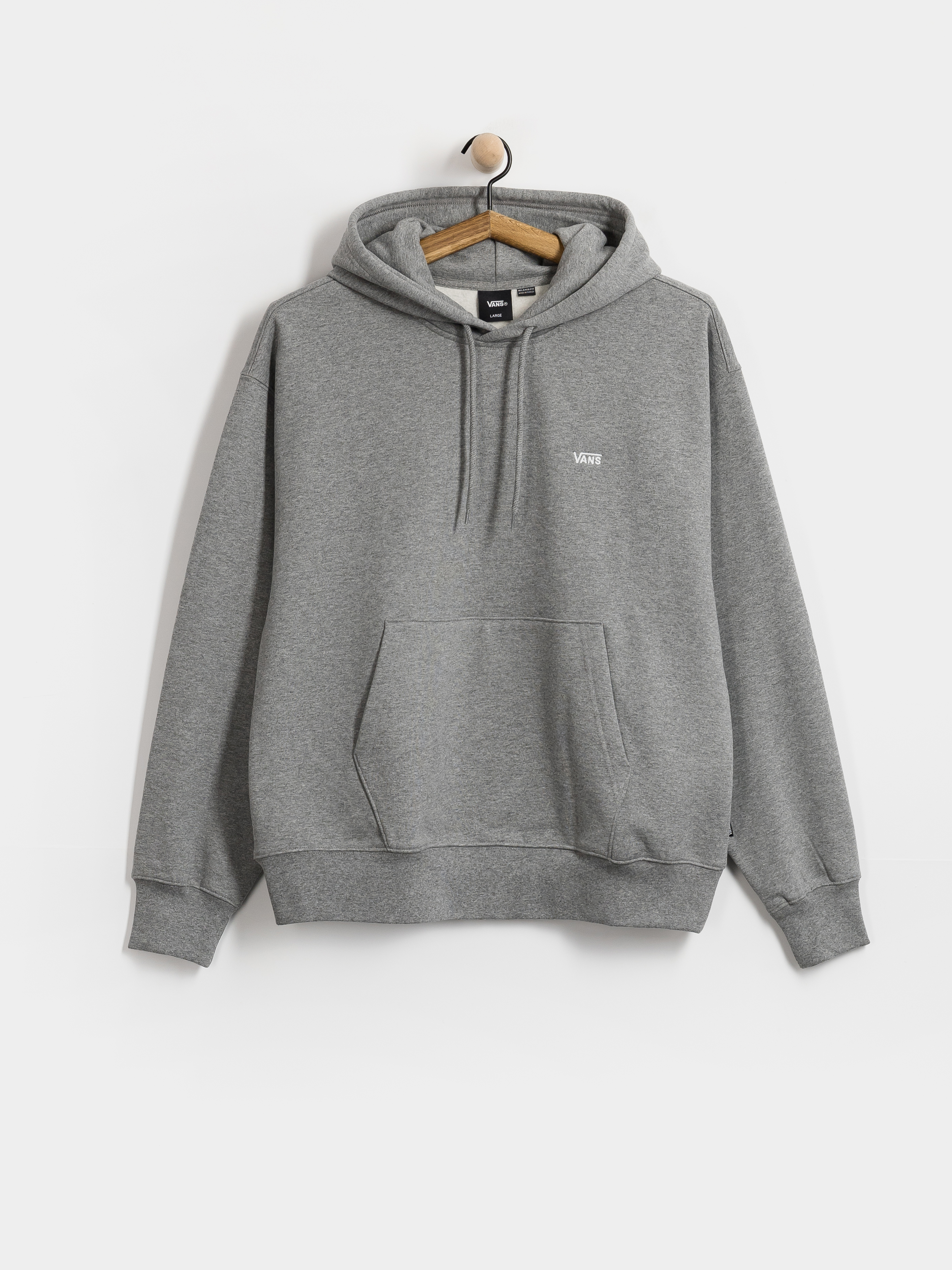 Mikina s kapucu0148ou Vans Left Chest II HD (cement heather)