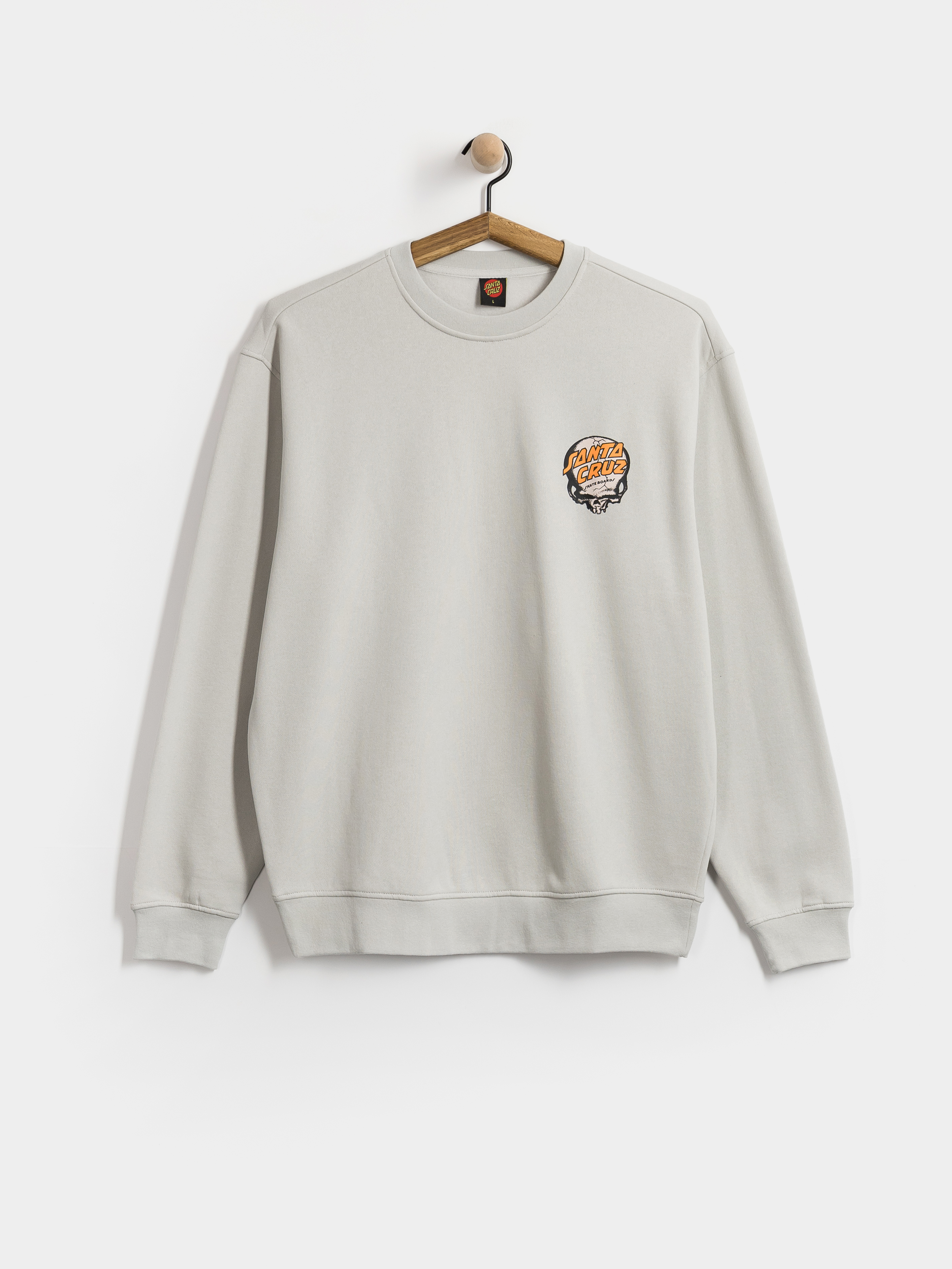 Mikina Santa Cruz O'Brien Skull Crew (mist)