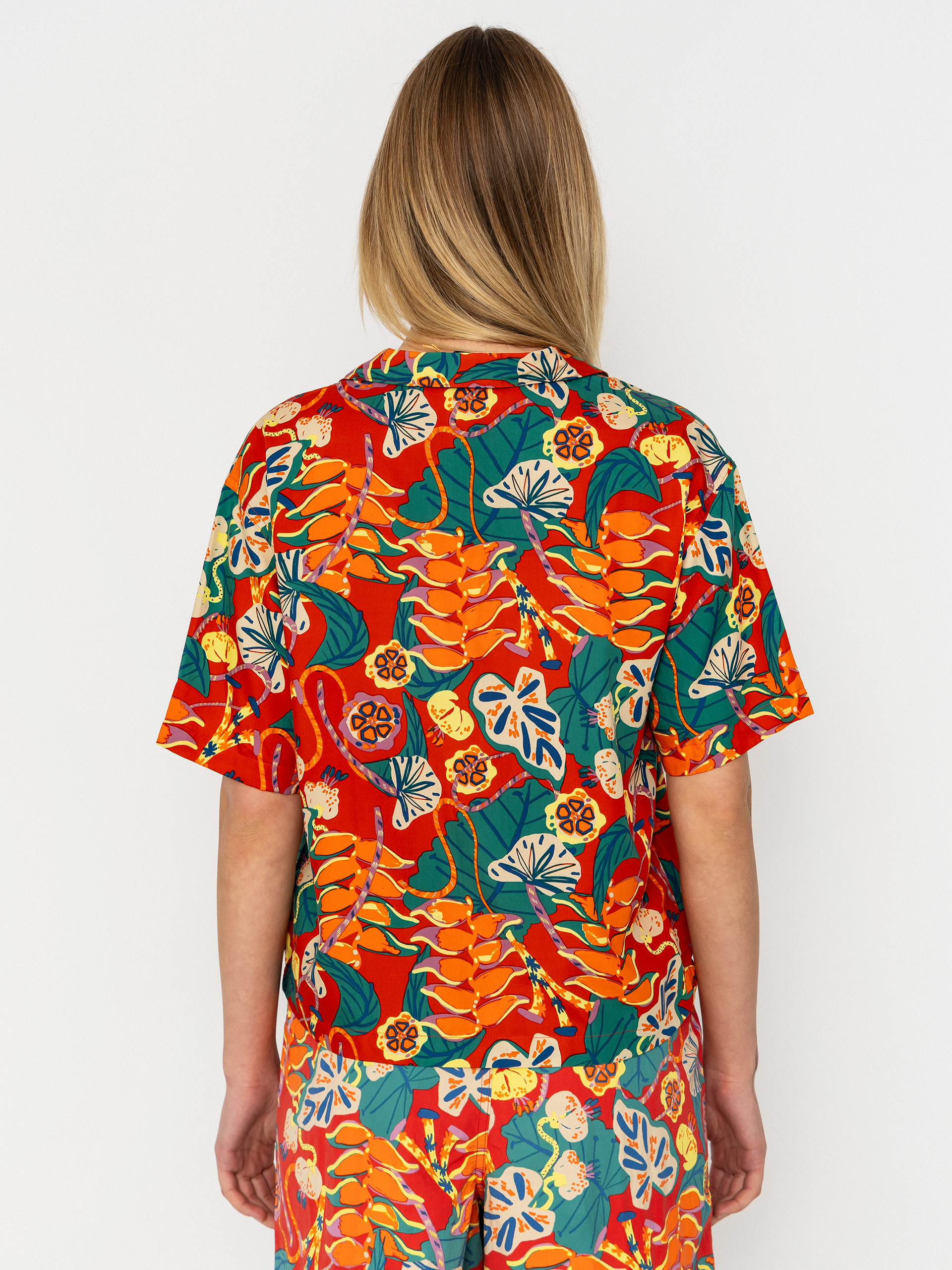 Košeľa Patagonia Tidal Threads Wmn (tropiclimb/hot ember)