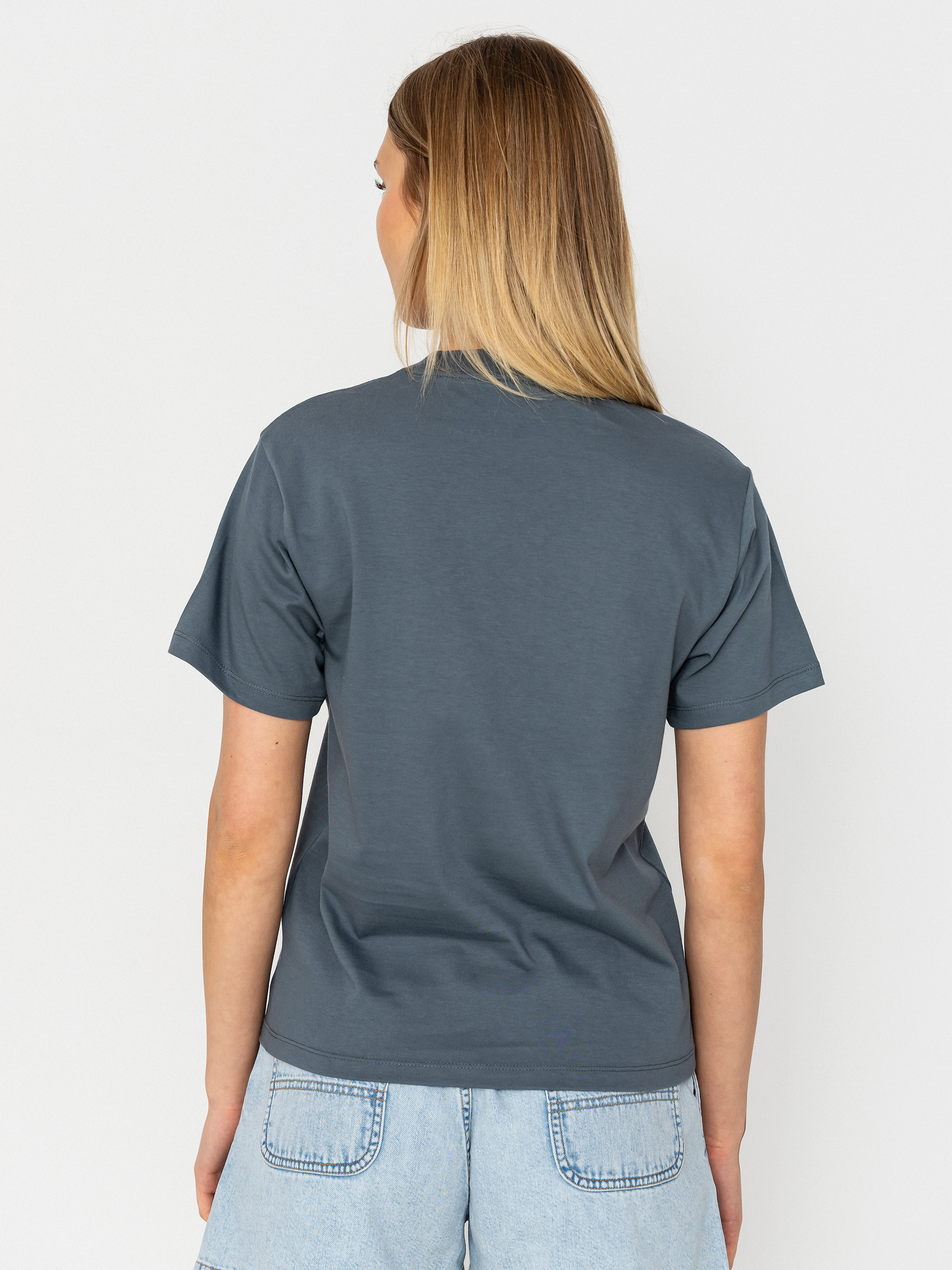 Tričko Carhartt WIP Pocket Heart Wmn (cozy blue/red)