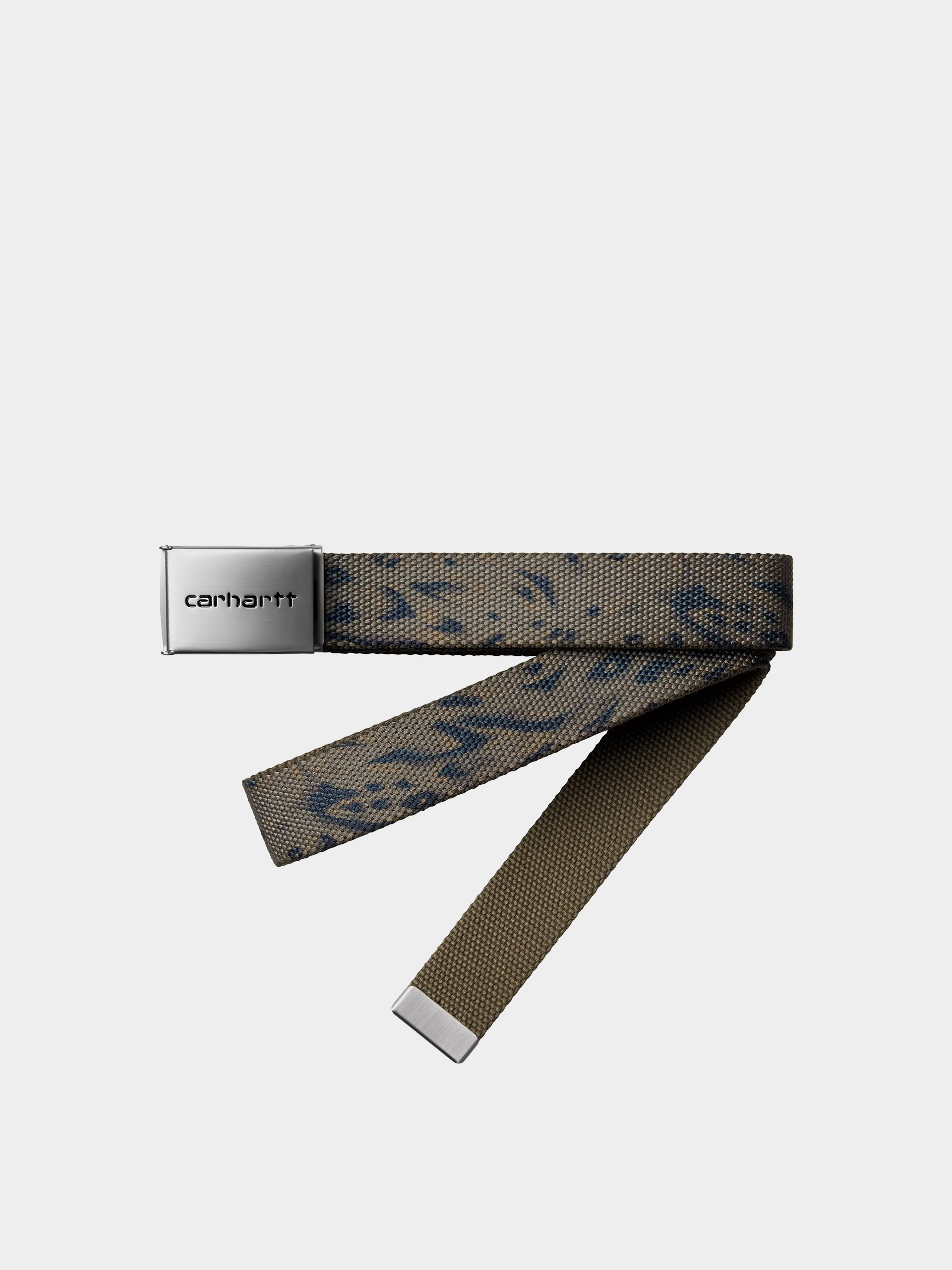 Opasok Carhartt WIP Clip Chrome (duck feather print cypress)