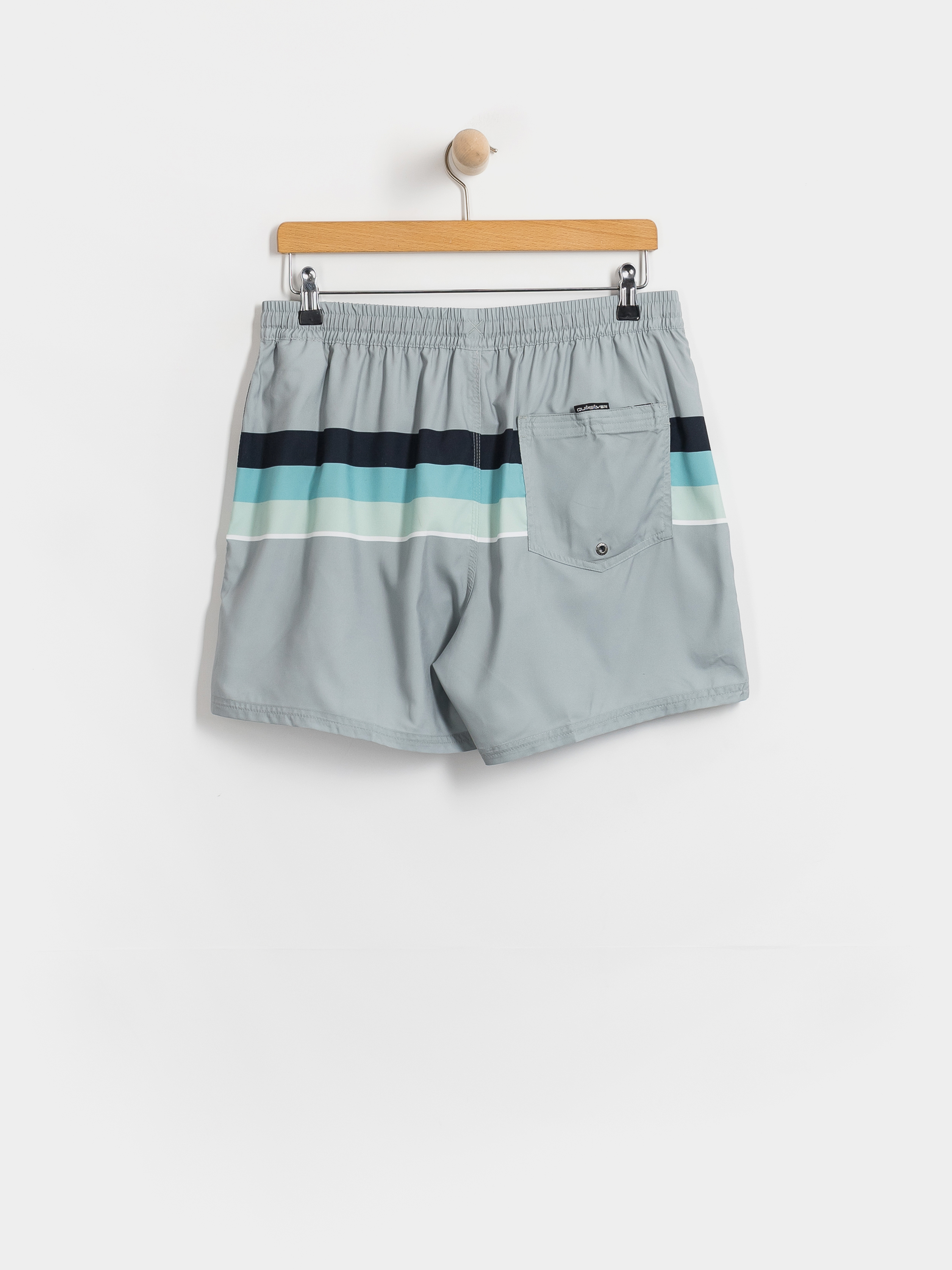 Plážové kraťasy Quiksilver Everyday Printed Volley 15 (quarry outside stripe)