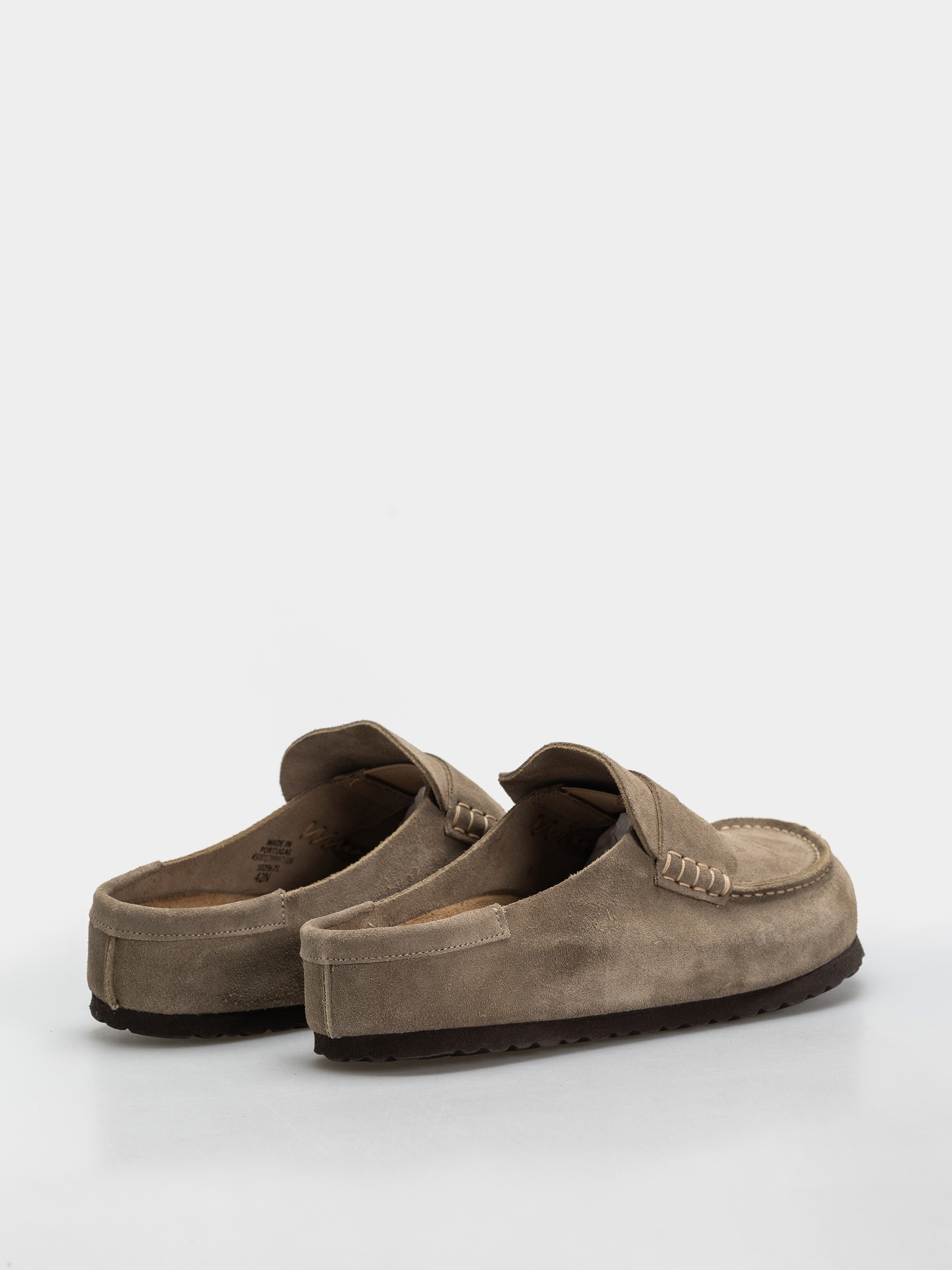 Šľapky Birkenstock Naples Wrapped Suede Leather Regular (taupe)