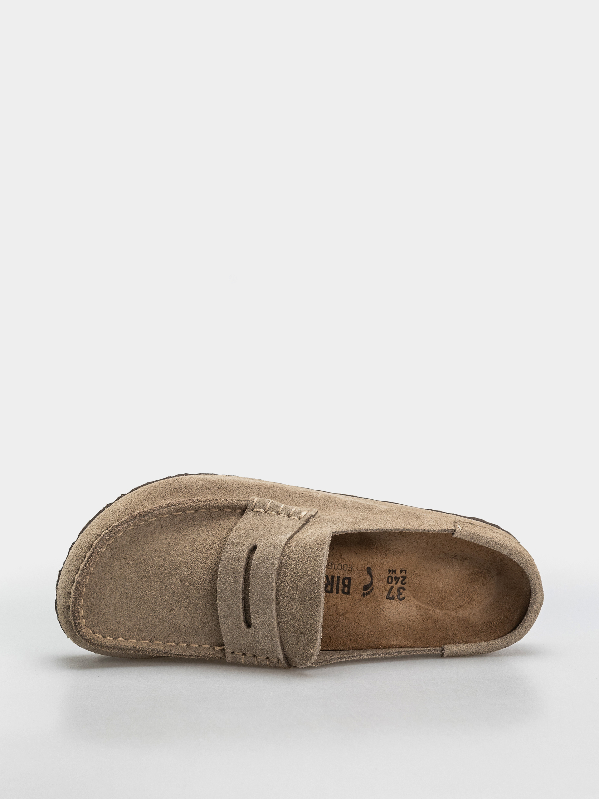 Šľapky Birkenstock Naples Wrapped Suede Leather Narrow (taupe)