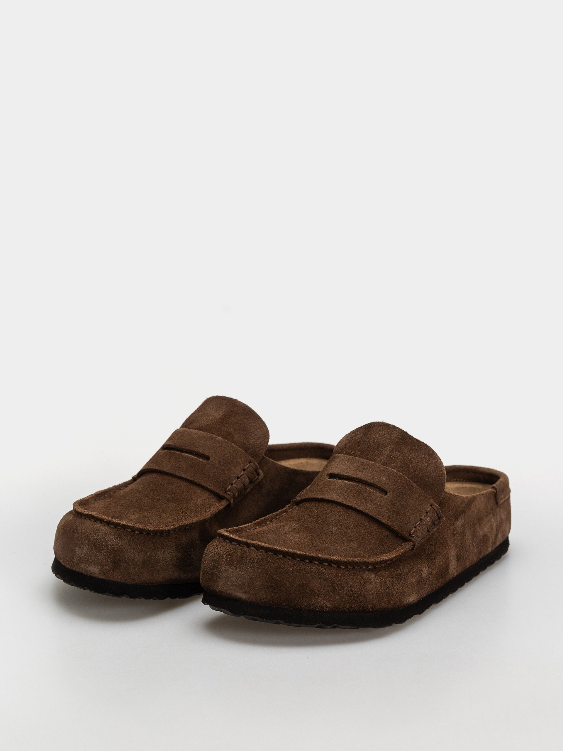 Šľapky Birkenstock Naples Wrapped Suede Leather Regular (carafe)
