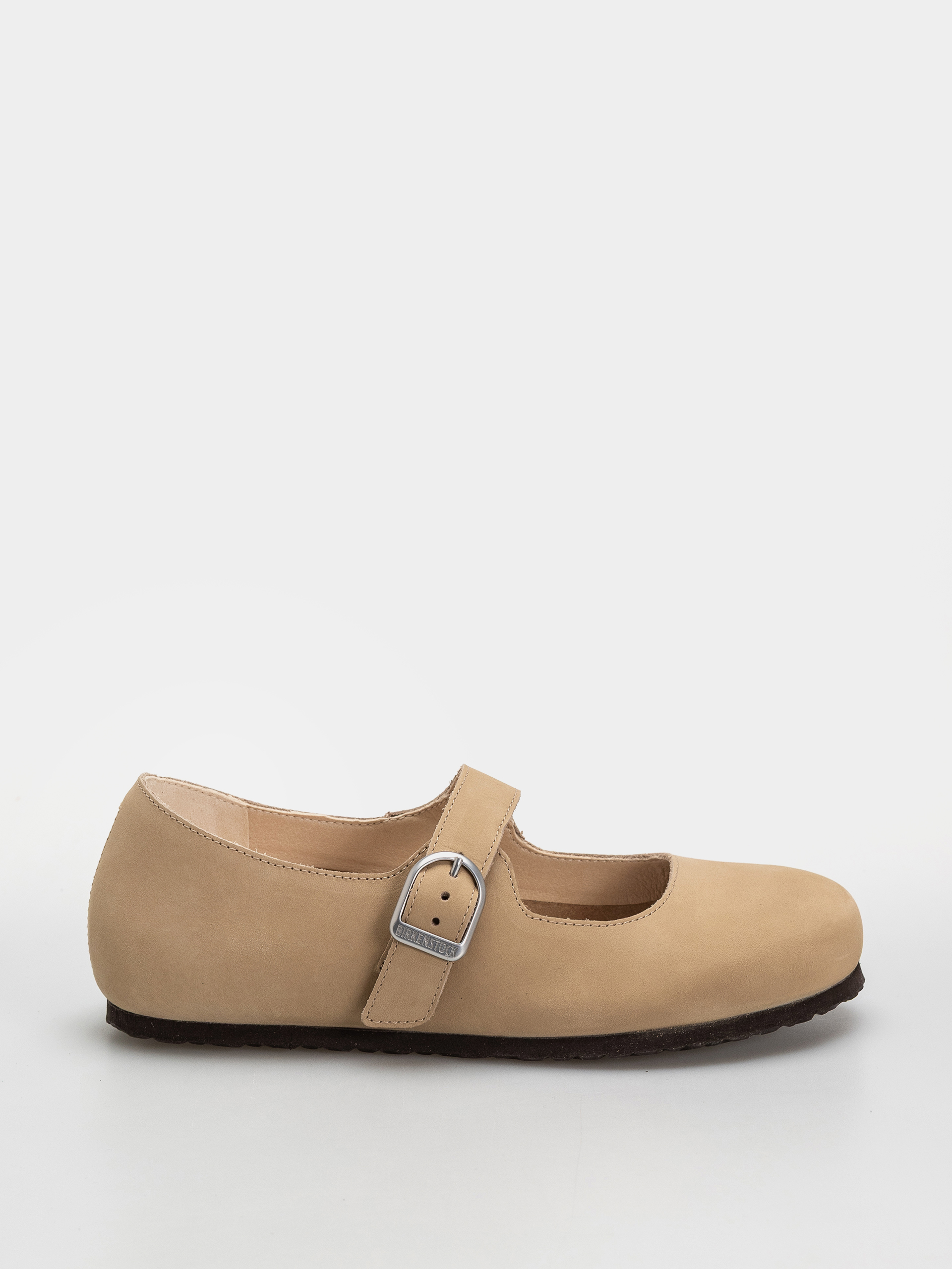 Šľapky Birkenstock Santa Clarita Nubuck Leather Narrow Wmn (sandcastle)