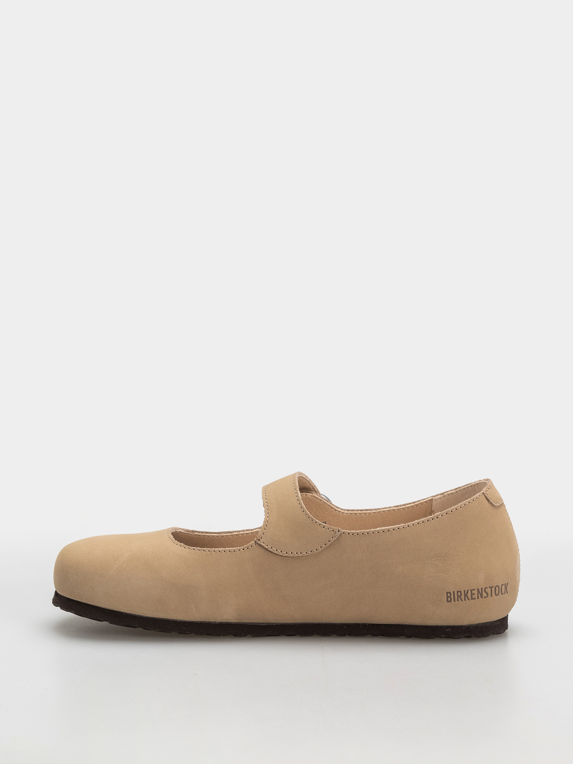 Šľapky Birkenstock Santa Clarita Nubuck Leather Narrow Wmn (sandcastle)