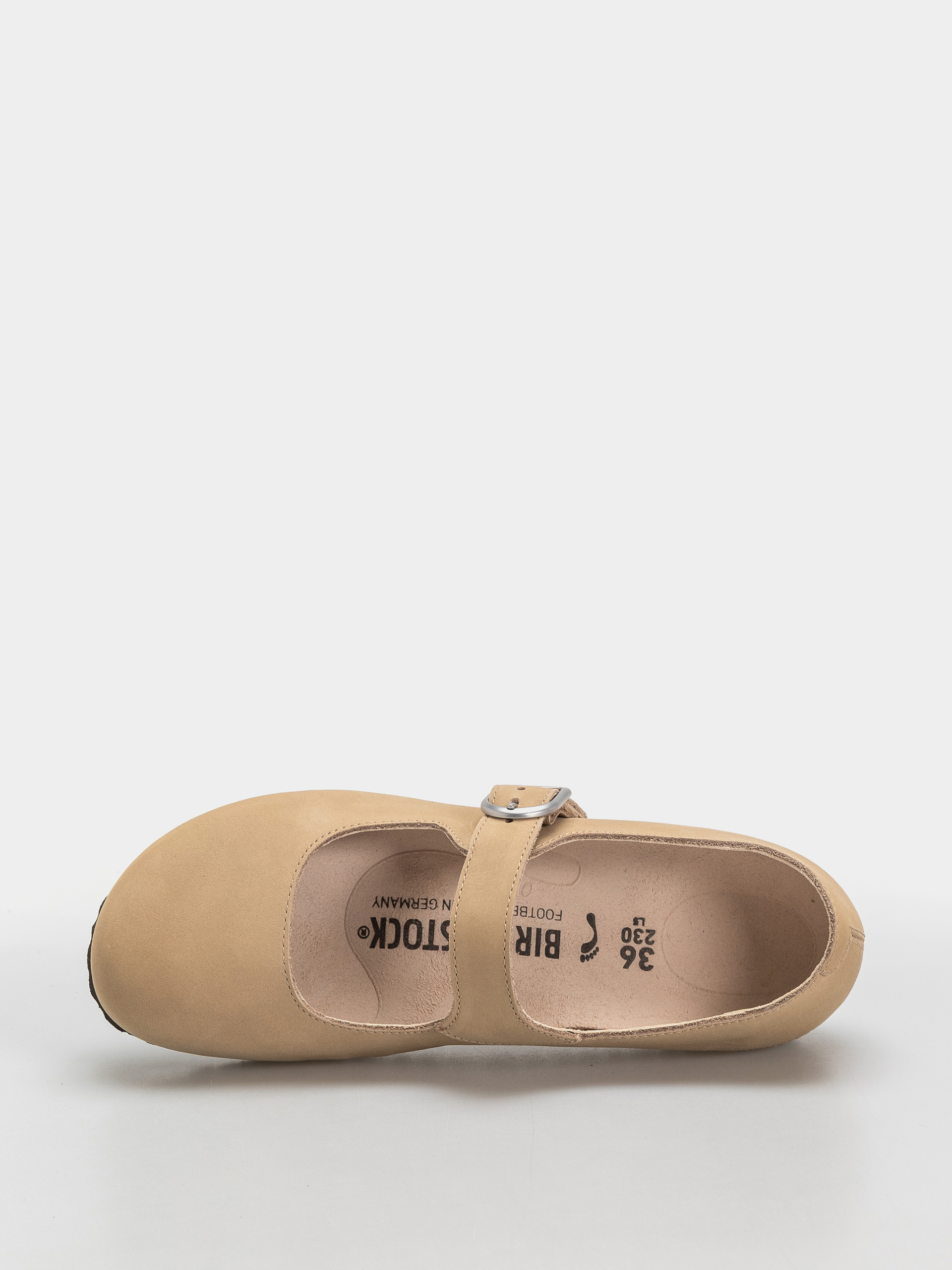 Šľapky Birkenstock Santa Clarita Nubuck Leather Narrow Wmn (sandcastle)