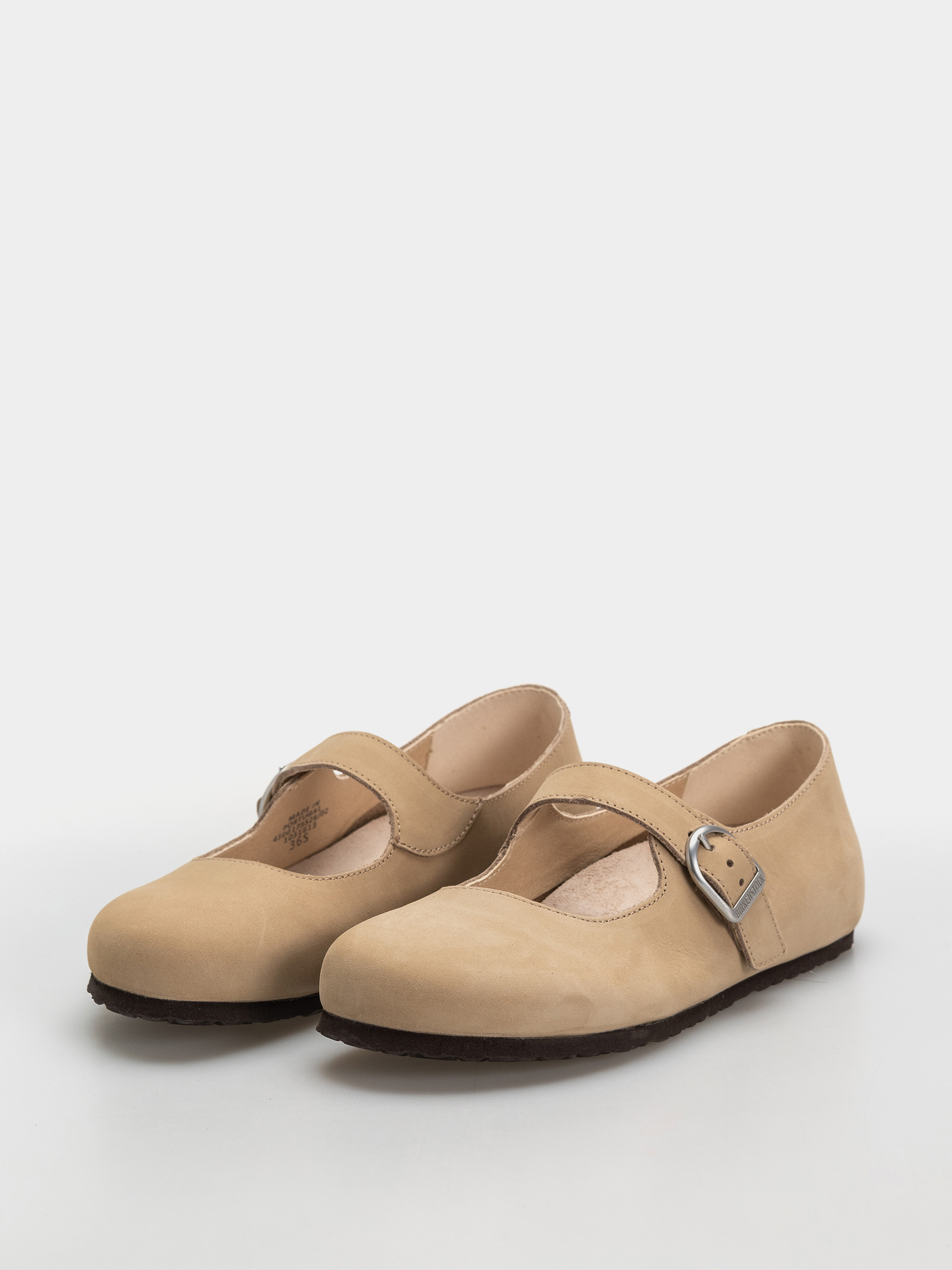 Šľapky Birkenstock Santa Clarita Nubuck Leather Narrow Wmn (sandcastle)