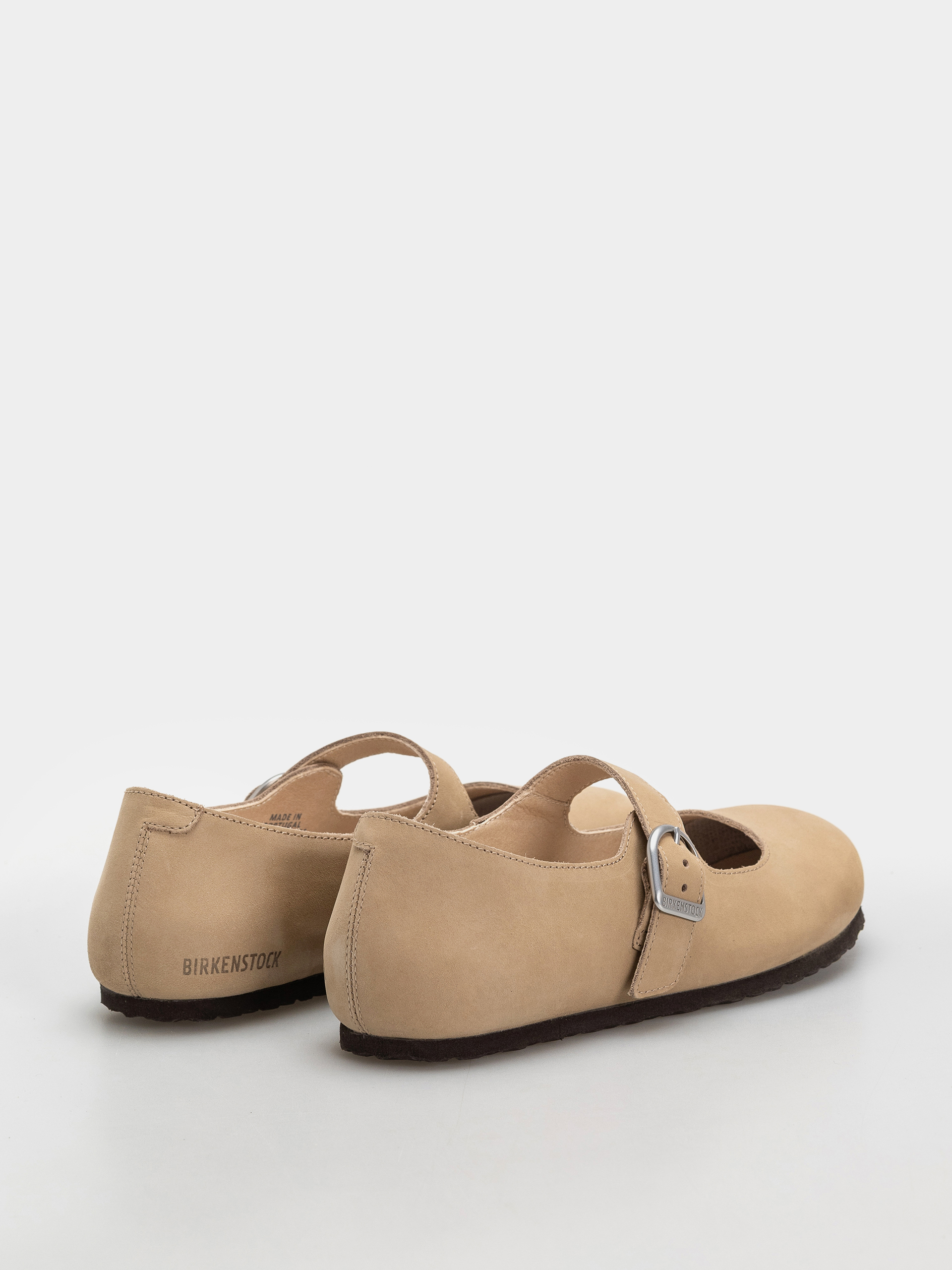 Šľapky Birkenstock Santa Clarita Nubuck Leather Narrow Wmn (sandcastle)