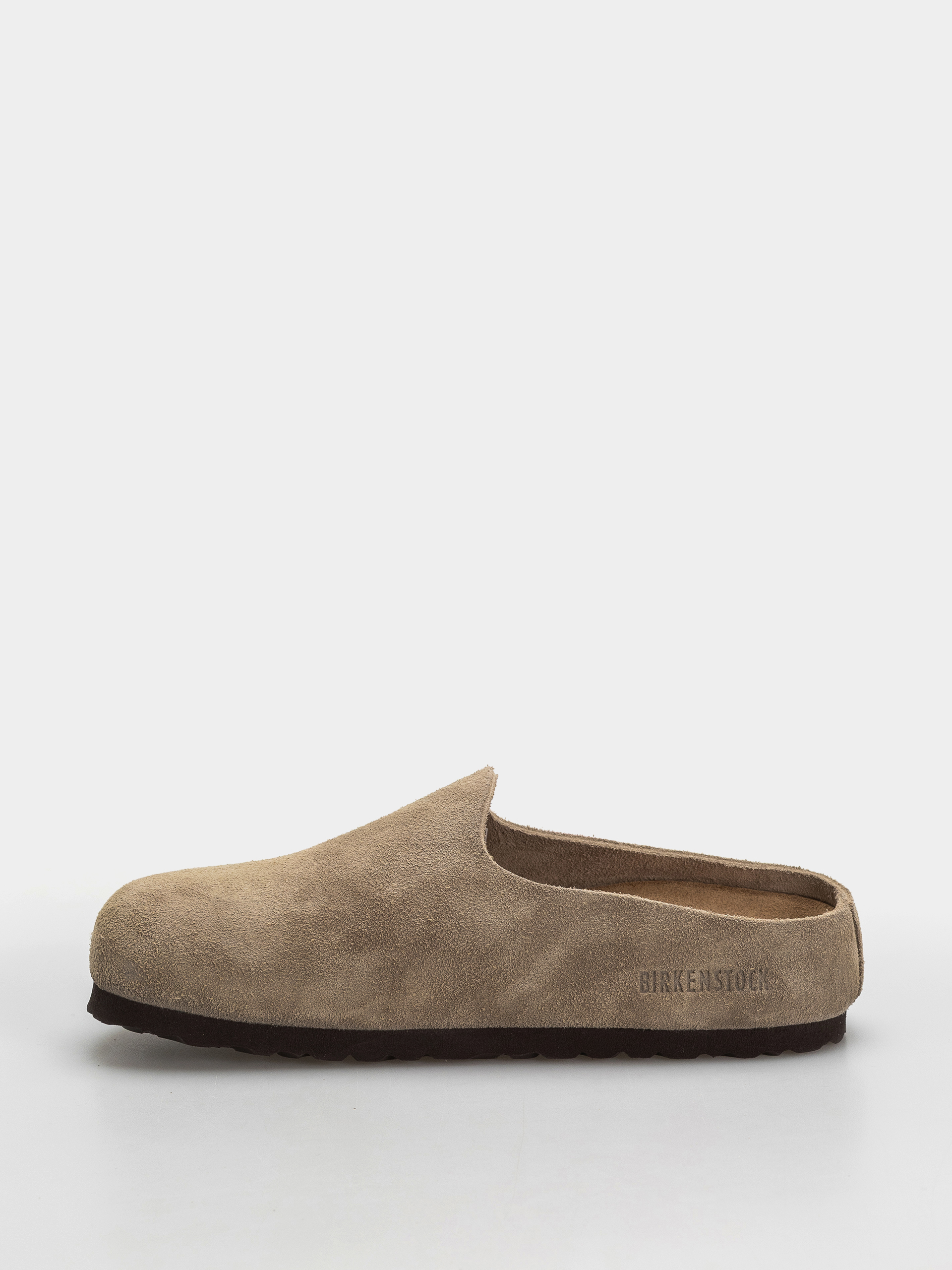 Šľapky Birkenstock Amsterdam Wrapped Suede Leather Narrow (taupe)