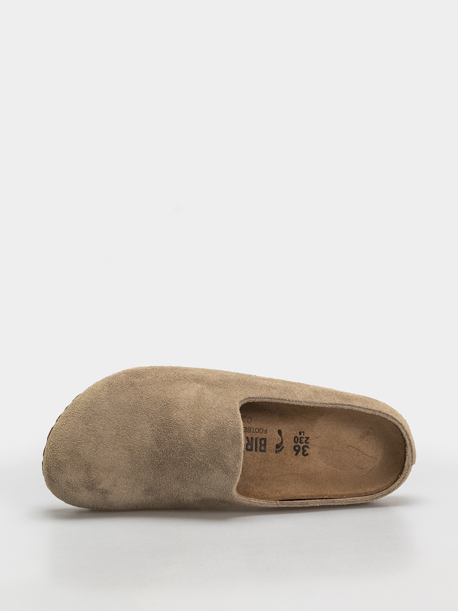 Šľapky Birkenstock Amsterdam Wrapped Suede Leather Narrow (taupe)