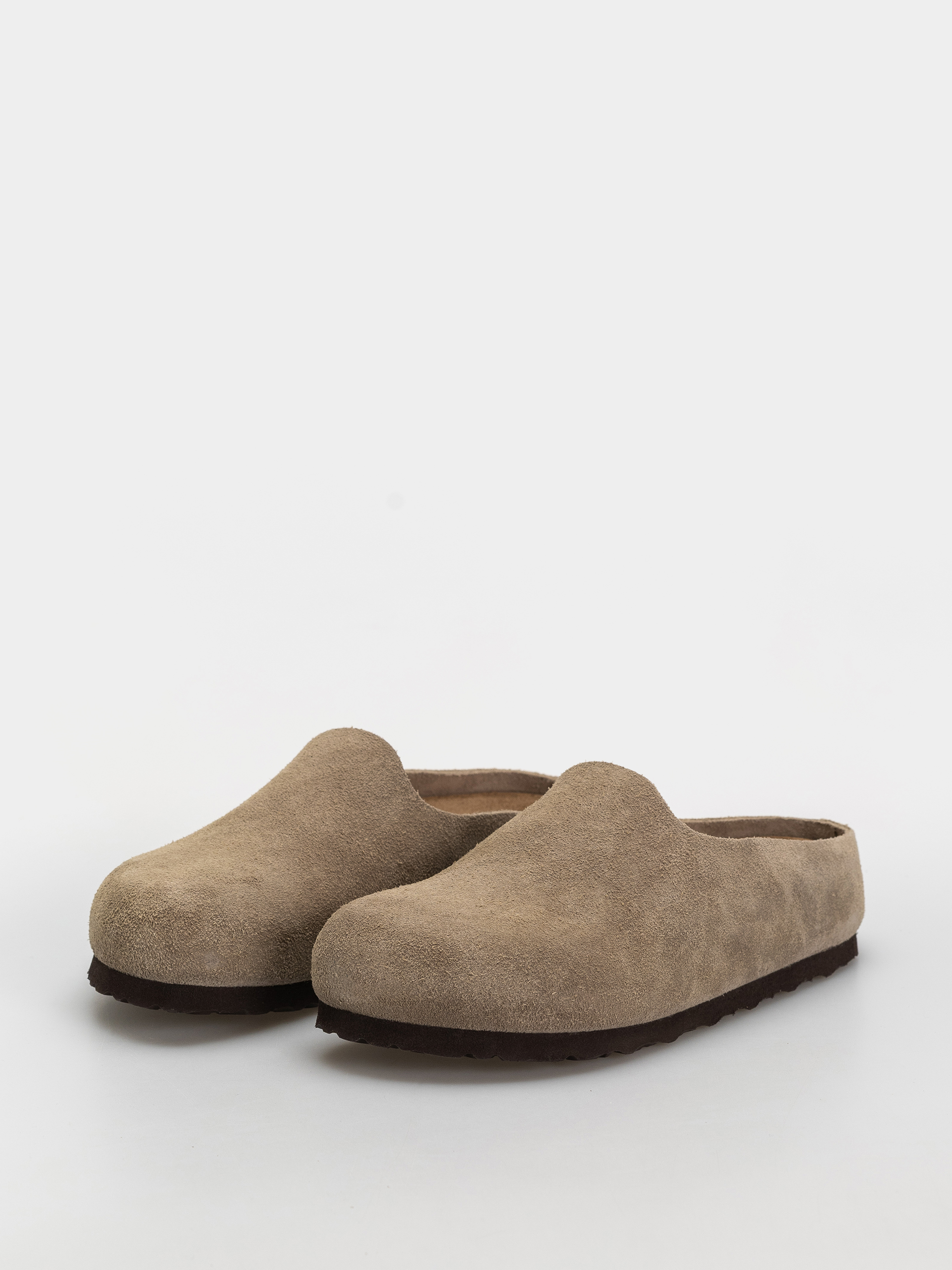 Šľapky Birkenstock Amsterdam Wrapped Suede Leather Narrow (taupe)
