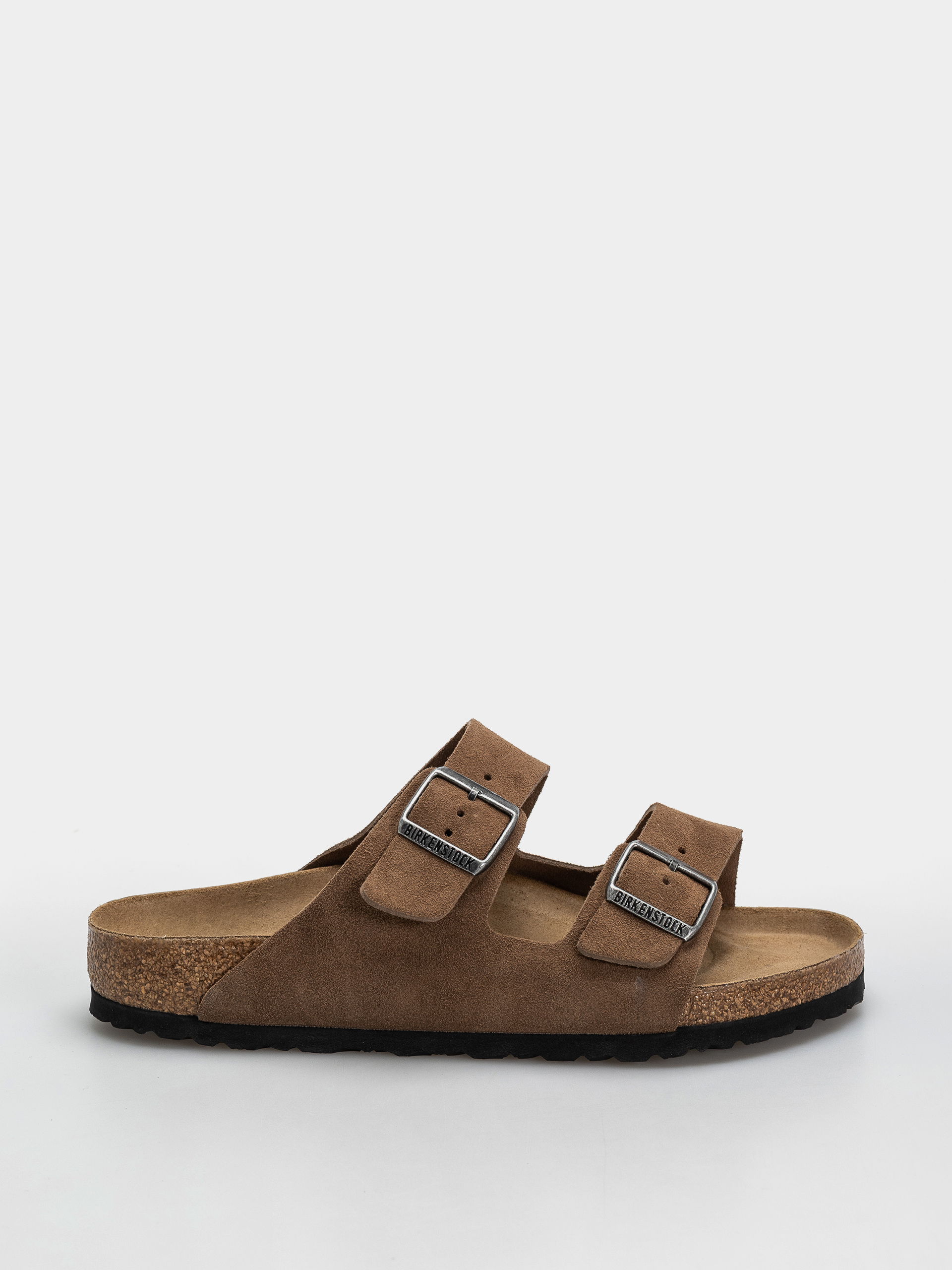 Šľapky Birkenstock Arizona Suede Leather Regular (dark tea)