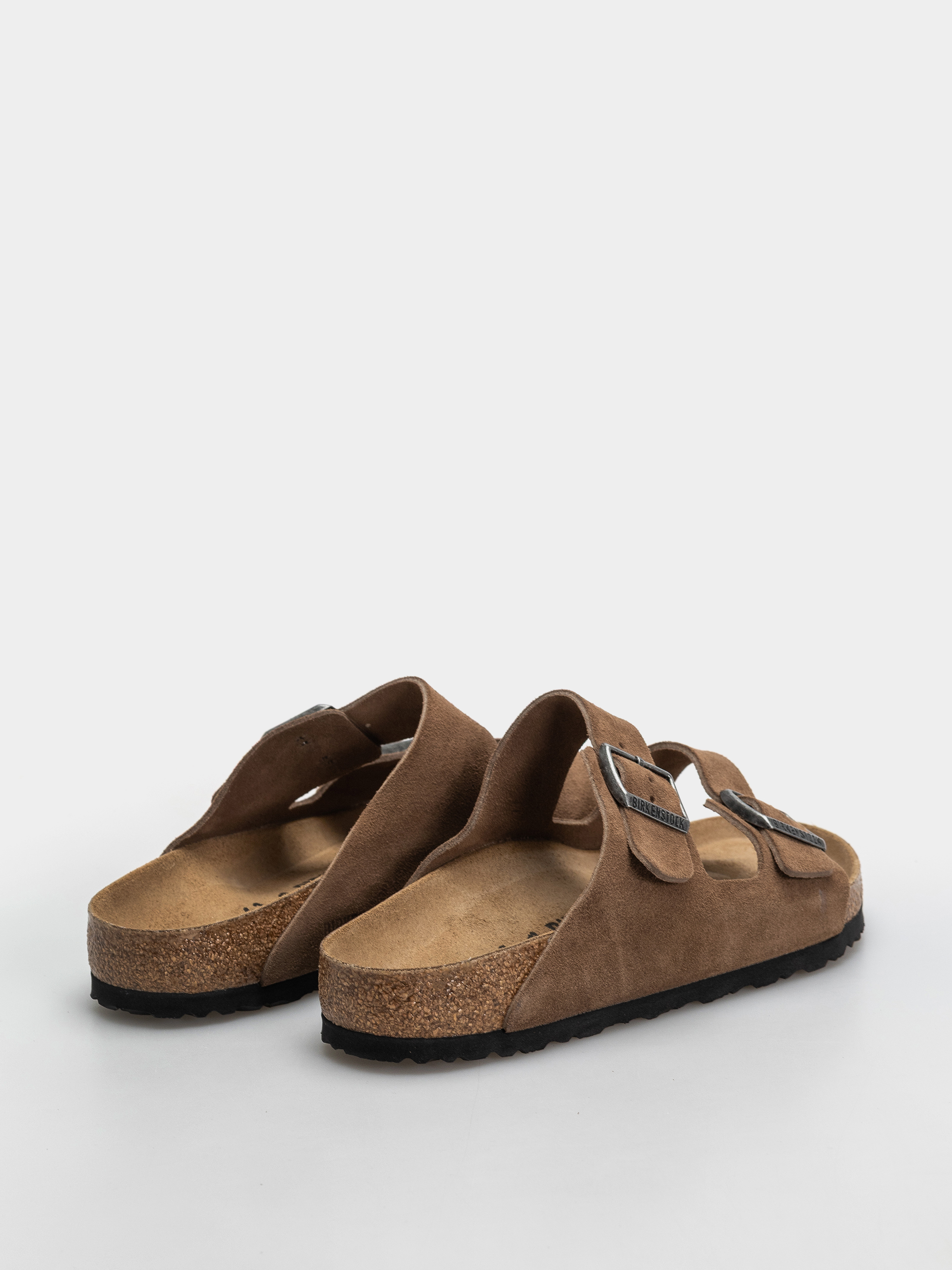 Šľapky Birkenstock Arizona Suede Leather Regular (dark tea)