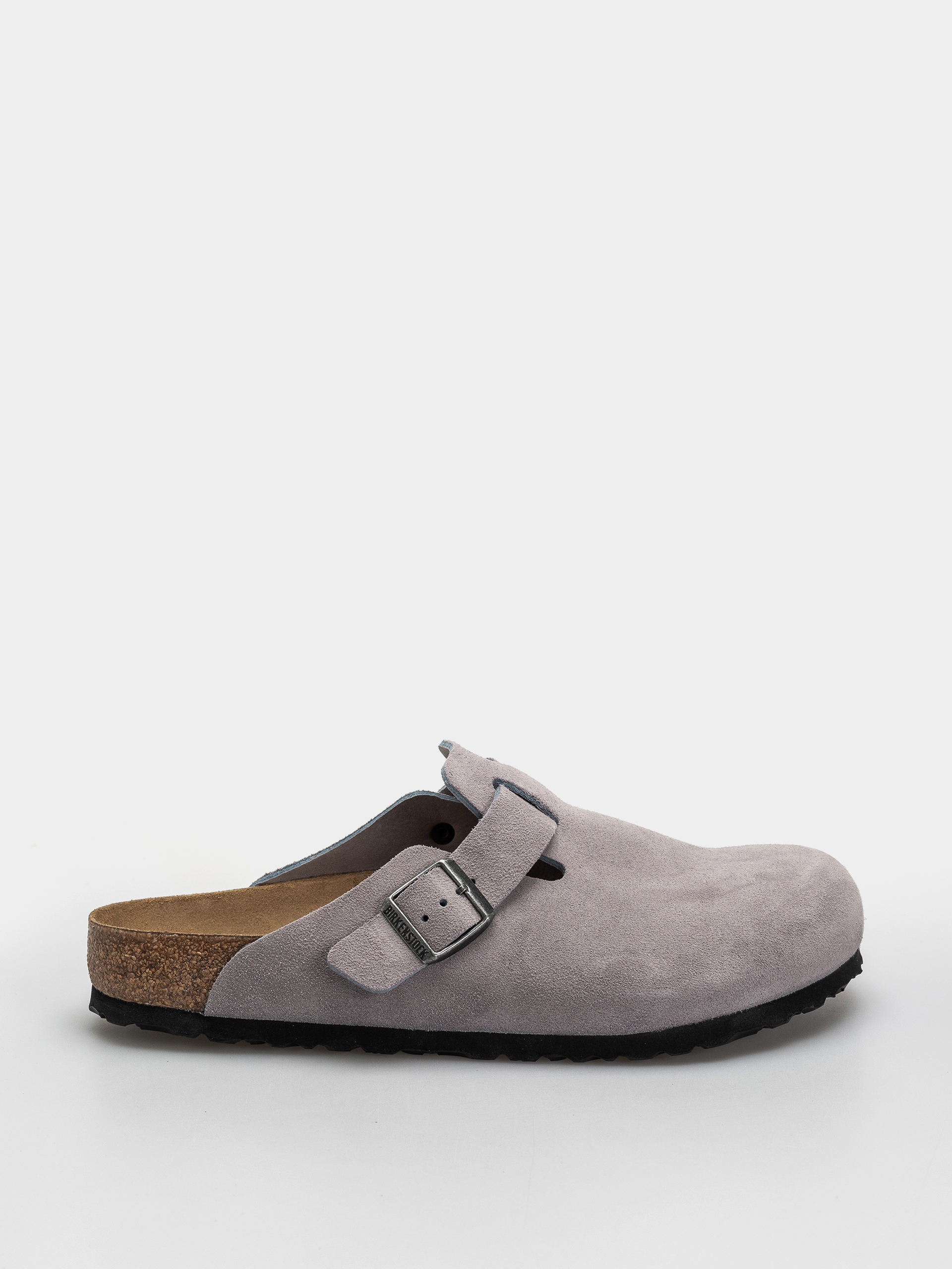 Šľapky Birkenstock Boston Suede Leather Regular (lavender sky)
