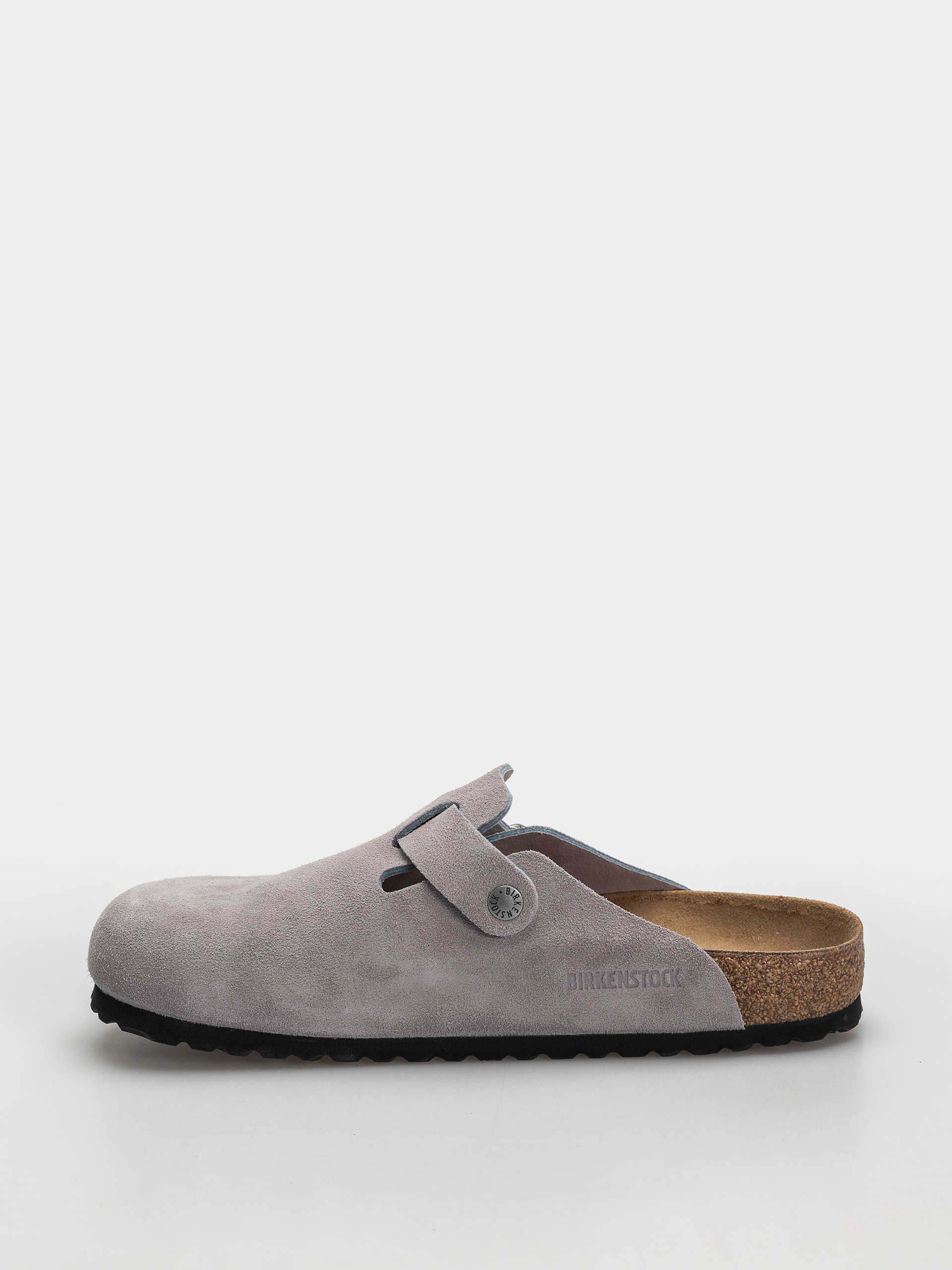Šľapky Birkenstock Boston Suede Leather Regular (lavender sky)